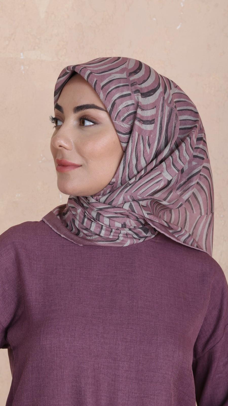 Locella Soft Pamuk Eşarp Pembe-12