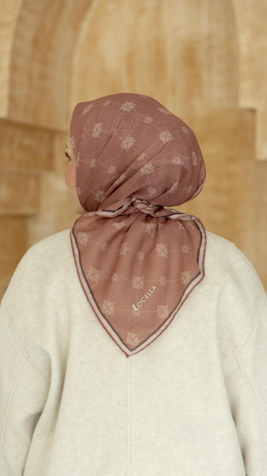 Locella Soft Pamuk Eşarp Pembe-11