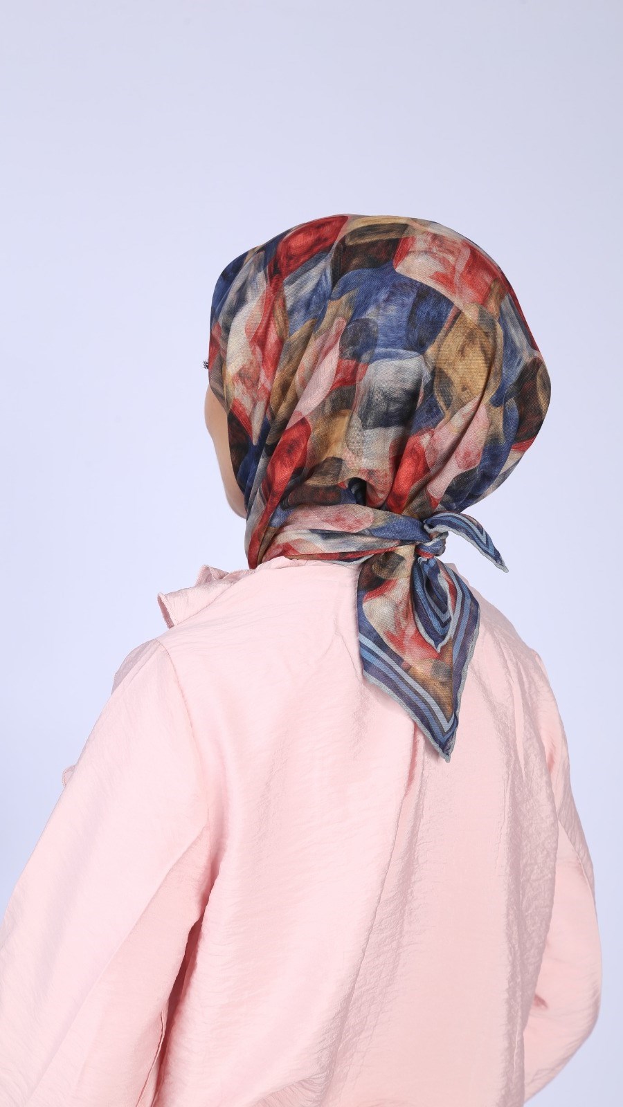 Locella Soft Pamuk Eşarp Lacivert