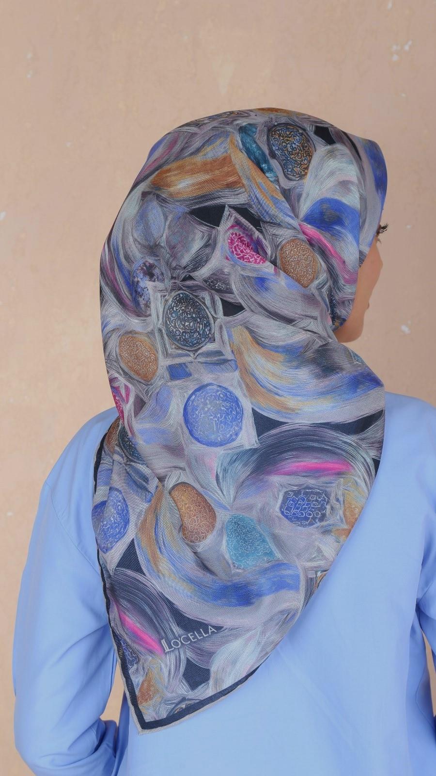 Locella Soft Pamuk Eşarp Siyah-9