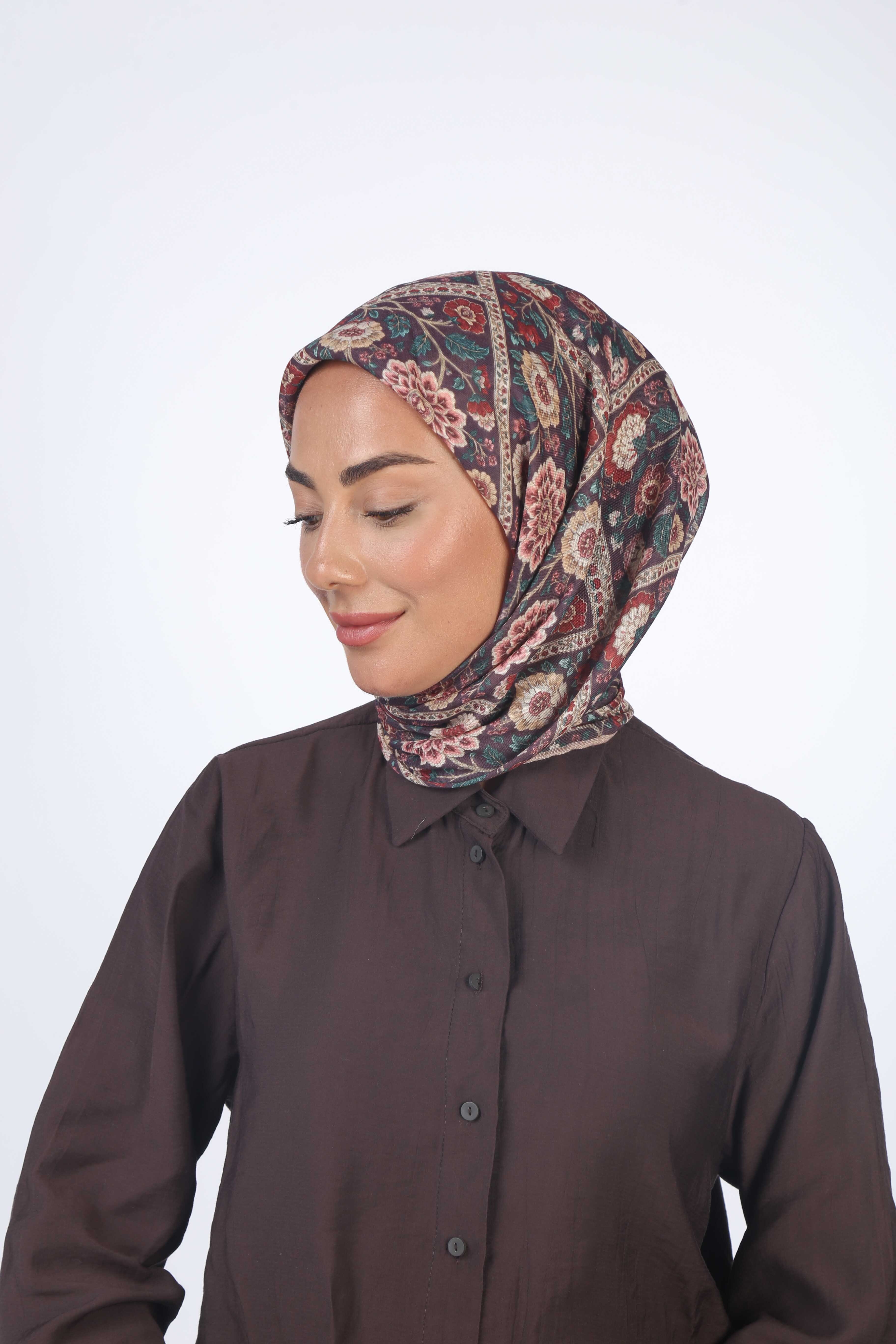 Locella Soft Pamuk Eşarp Mürdüm