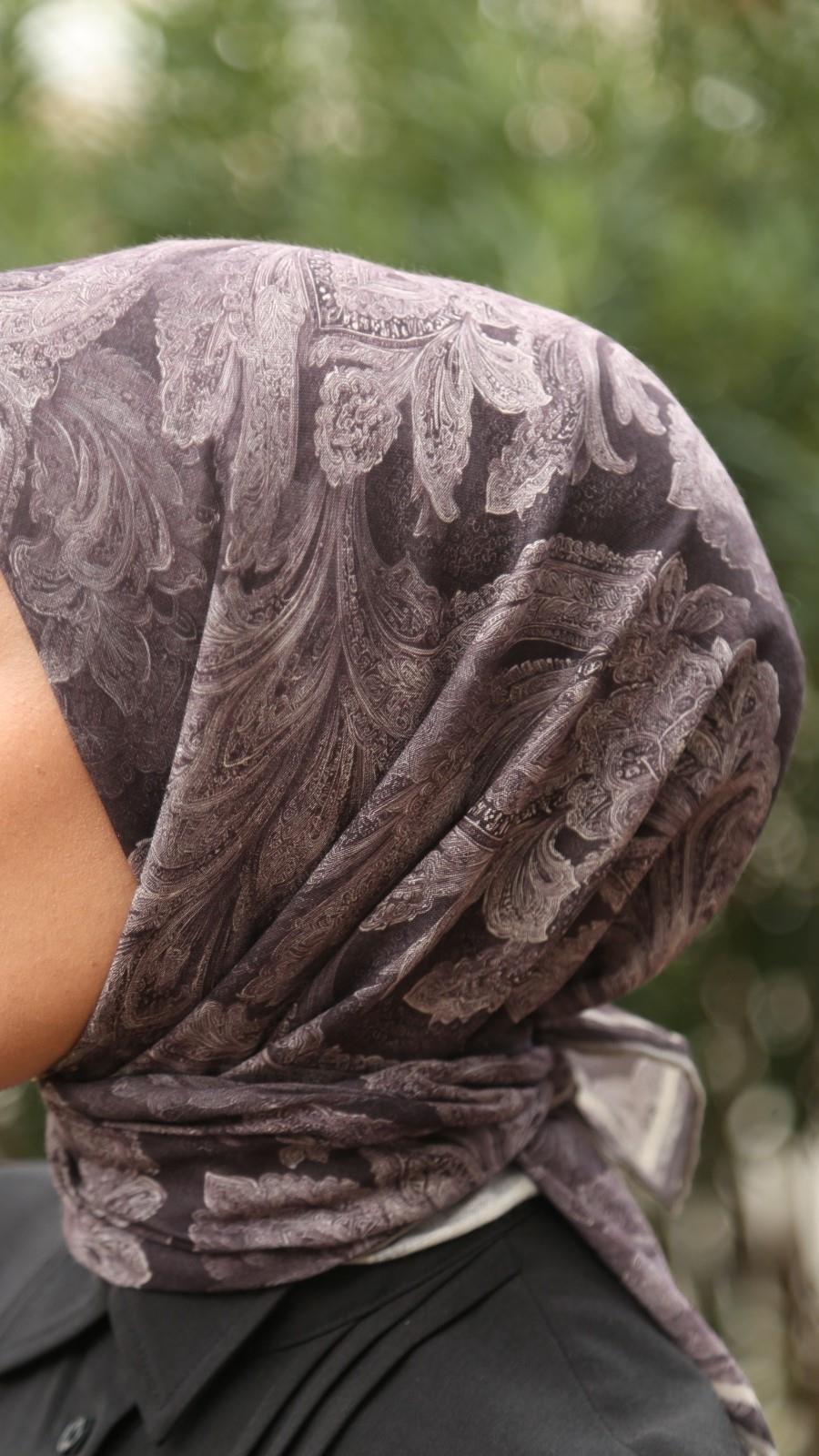 Locella Soft Pamuk Eşarp Koyu Mürdüm-20