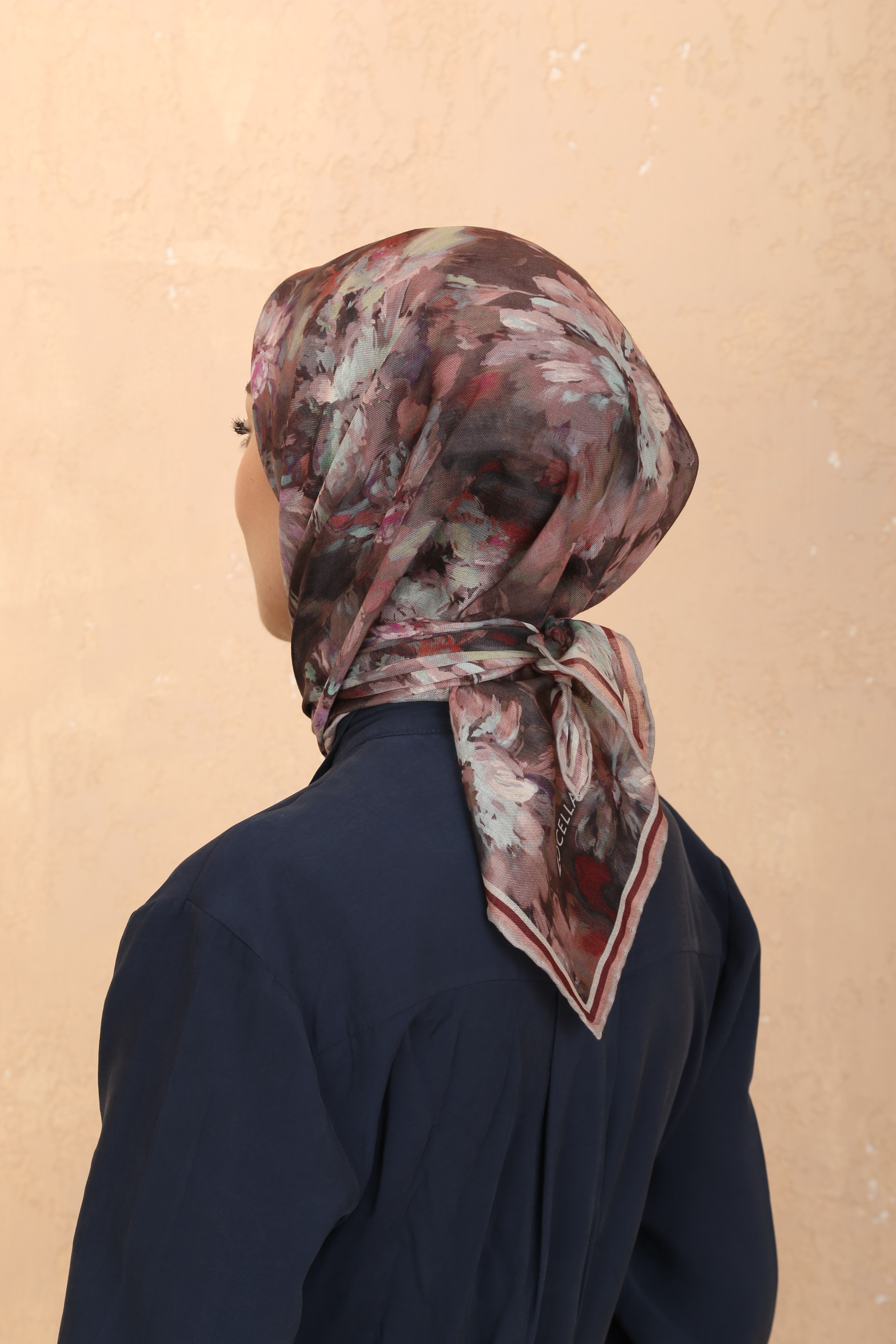 Locella Soft Pamuk Eşarp-Gül Kurusu