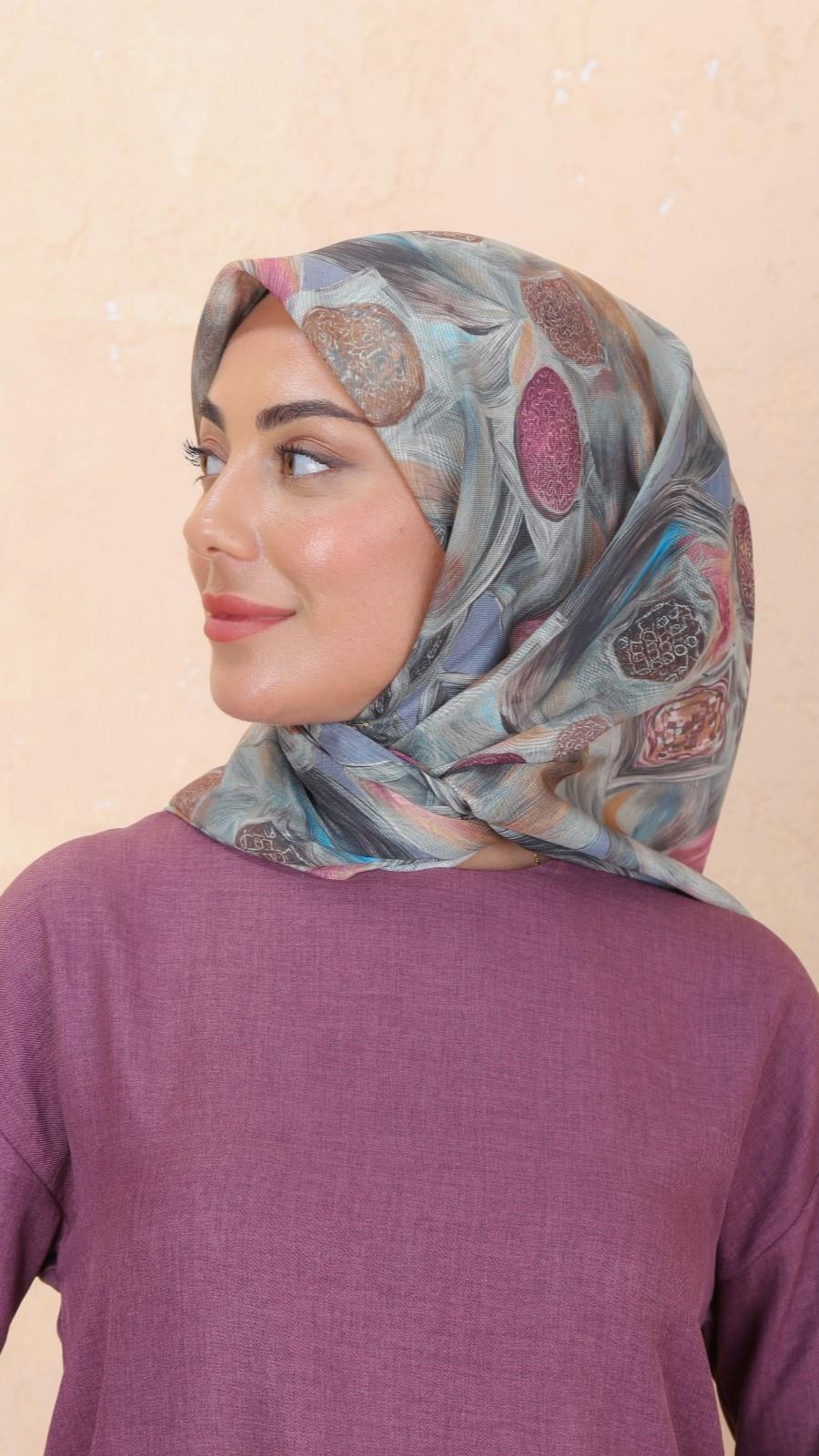 Locella Soft Pamuk Eşarp Gri-8