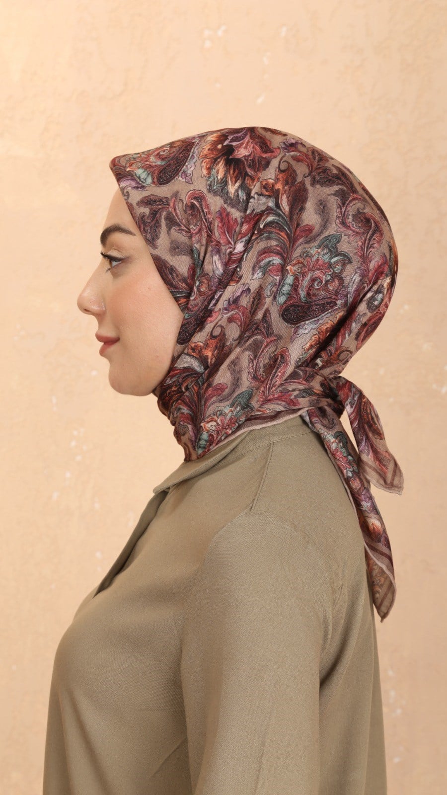 Locella Soft Pamuk Eşarp Vizon