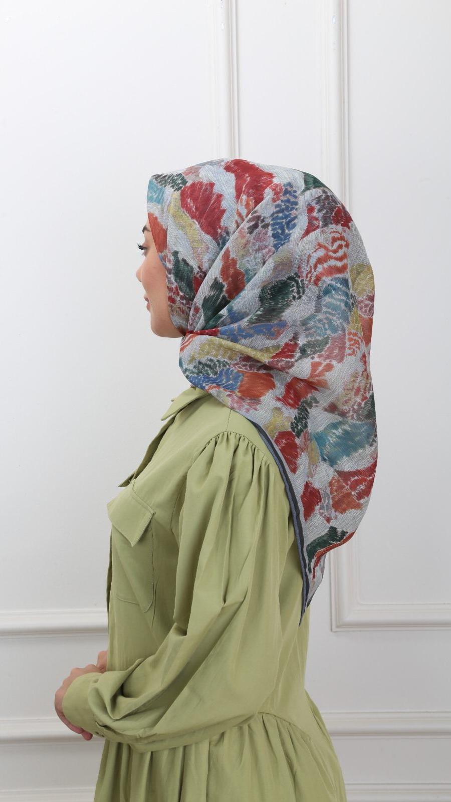 Locella Soft Pamuk Eşarp Gri-6