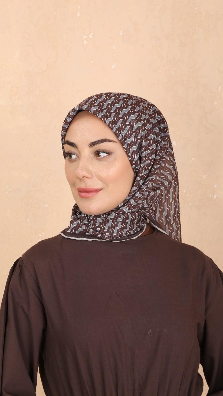 Locella Soft Pamuk Eşarp Acı Kahve-3