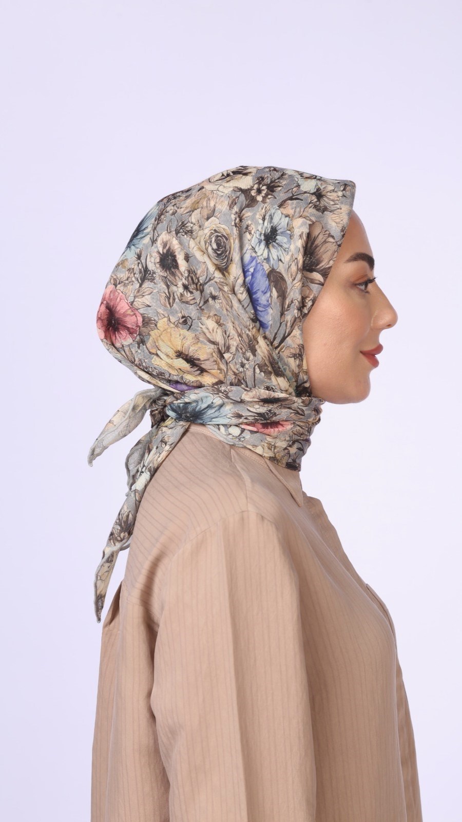 Locella Soft Pamuk Eşarp Gri