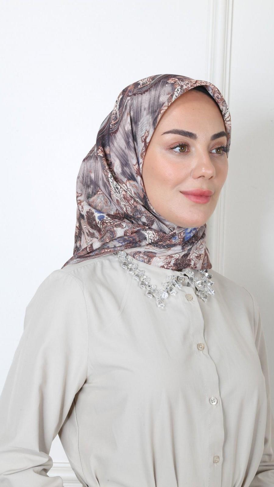 Locella Soft Pamuk Eşarp Sütlü Kahve-7