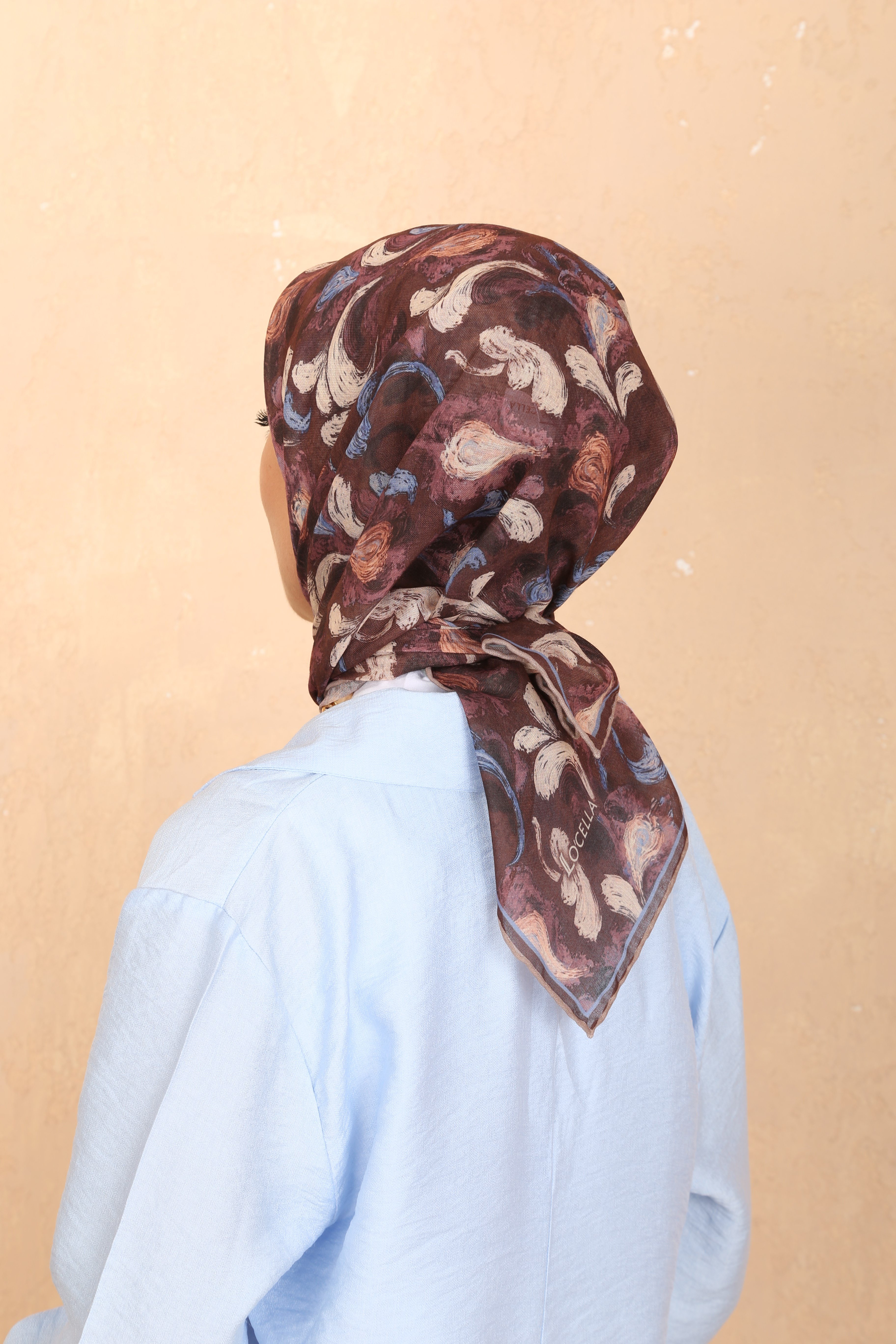 Locella Soft Pamuk Eşarp Mürdüm