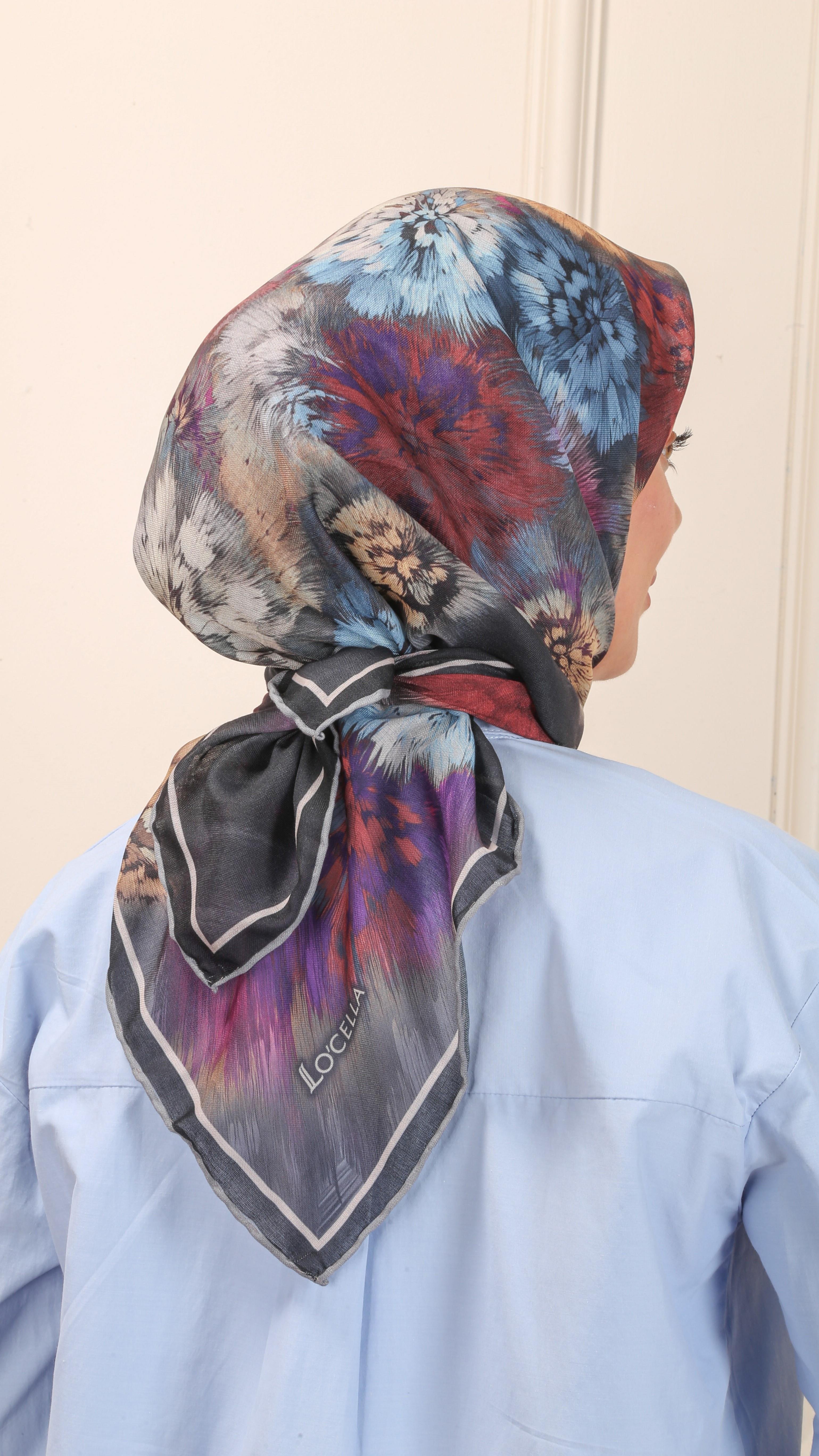 Locella Soft Pamuk Eşarp Siyah-9