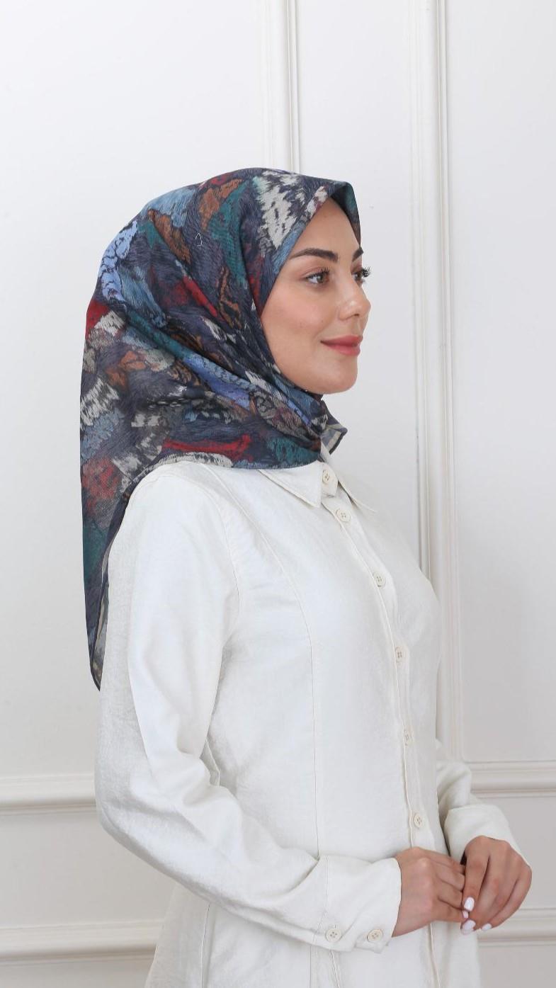 Locella Soft Pamuk Eşarp Koyu Gri-8