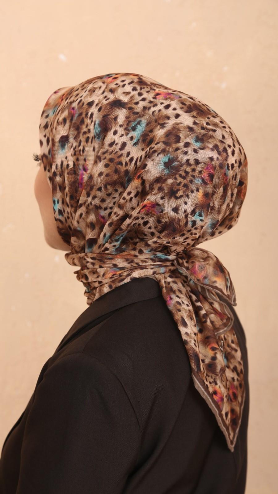 Locella Soft Pamuk Eşarp Karamel-6