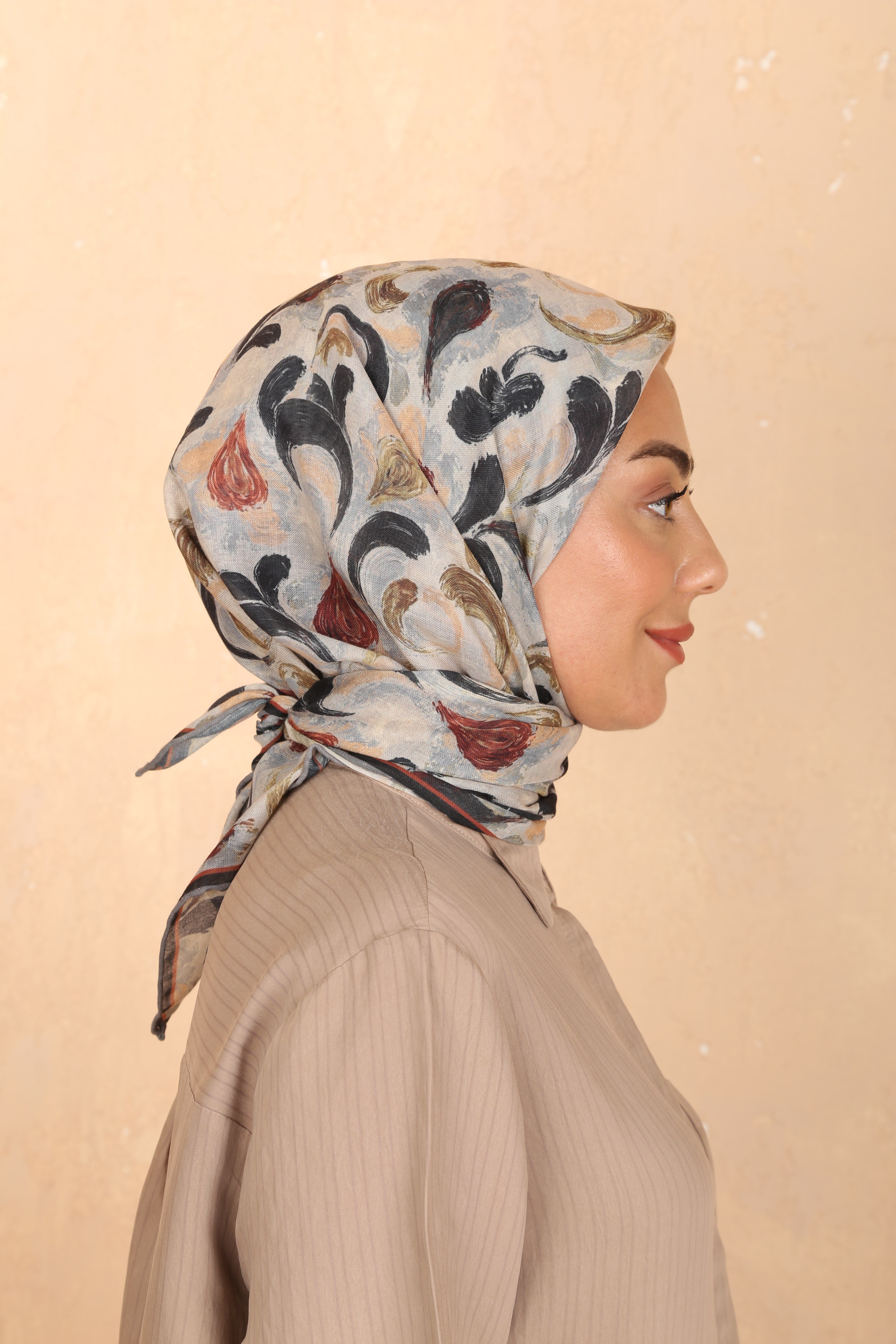 Locella Soft Pamuk Eşarp Gri