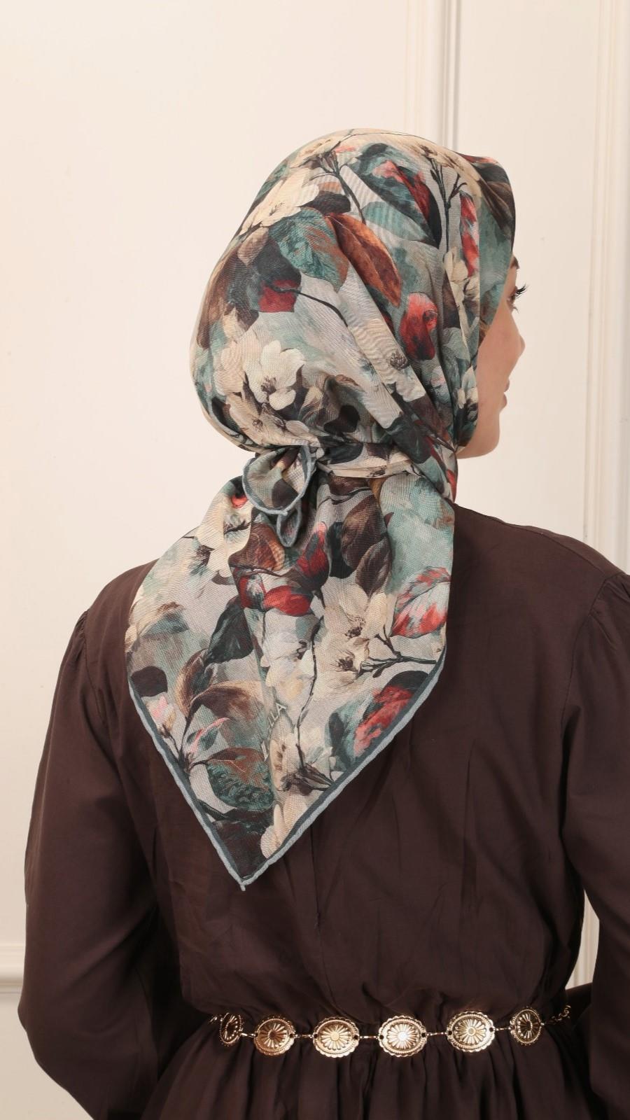 Locella Soft Pamuk Eşarp Mint Yeşili-8