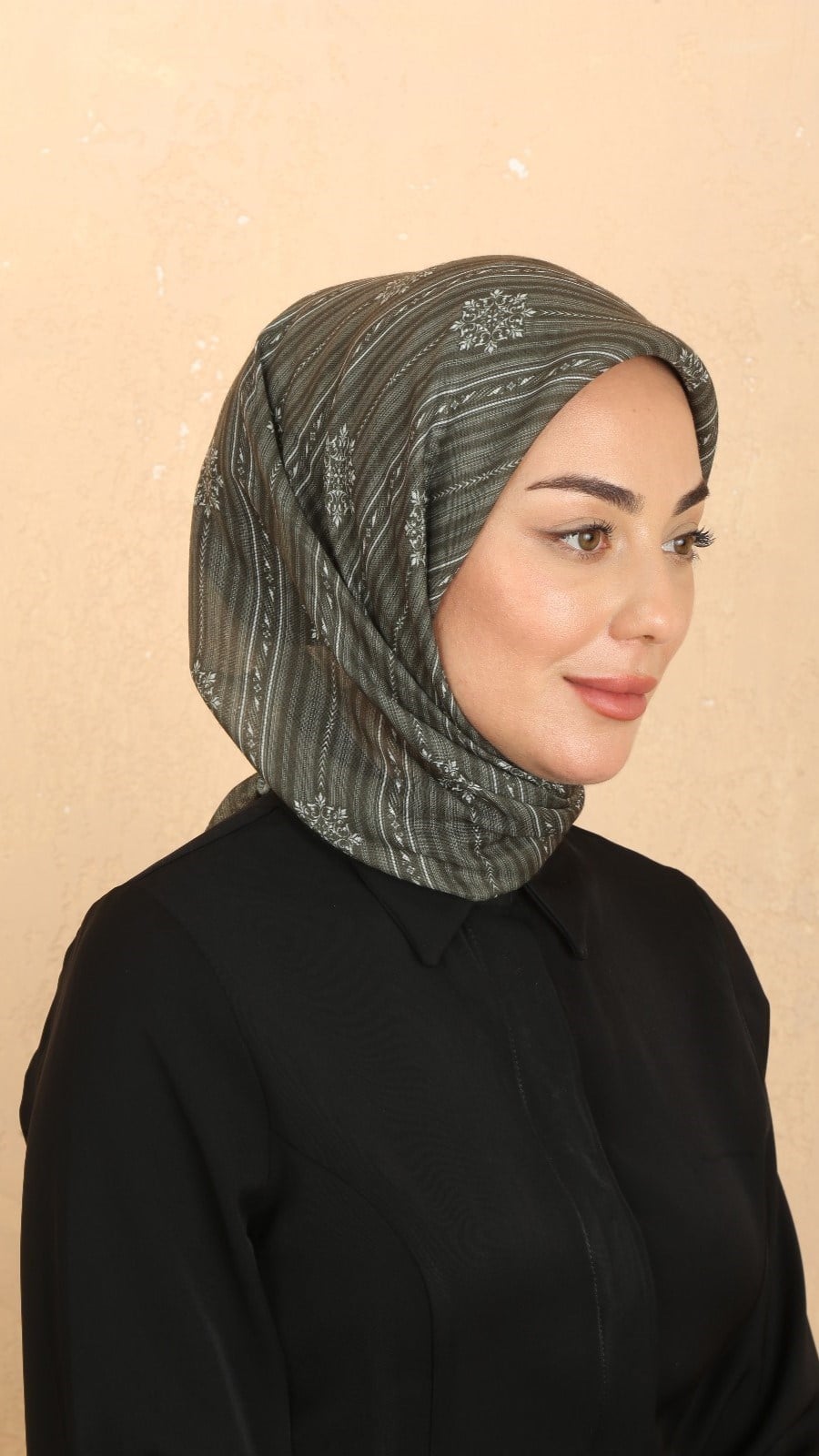 Locella Soft Pamuk Eşarp Yeşil