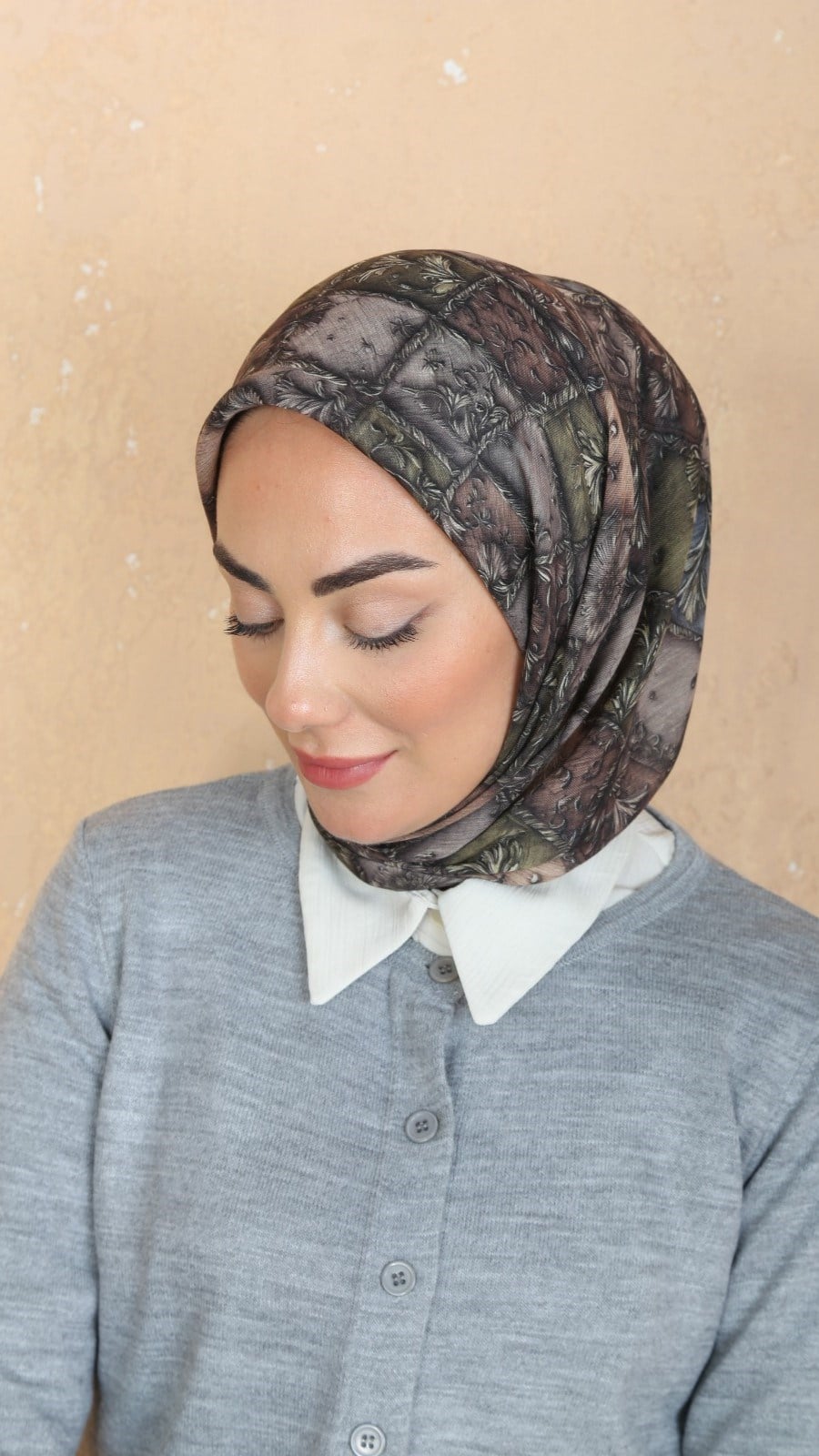 Locella Soft Pamuk Eşarp Vizon