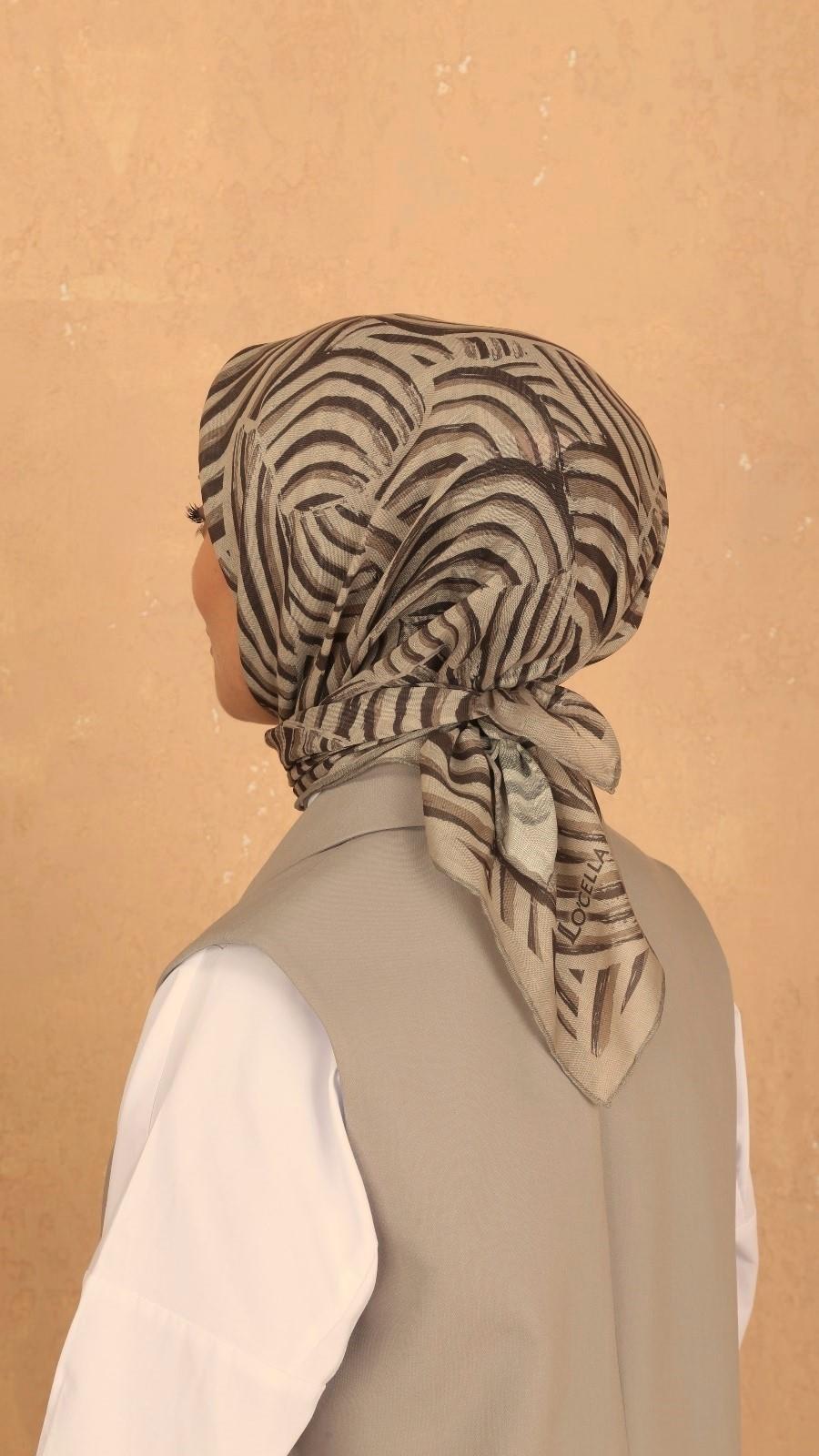 Locella Soft Pamuk Eşarp Bej-14