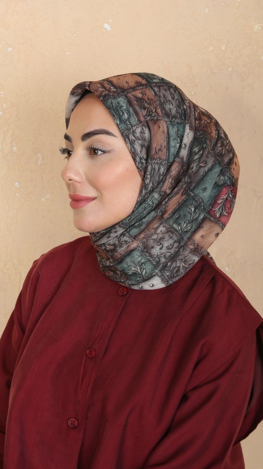 Locella Soft Pamuk Eşarp Taba