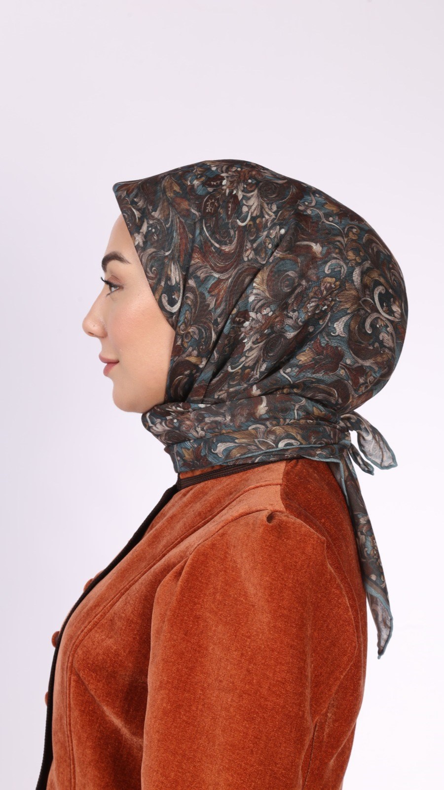 Locella Soft Pamuk Eşarp Kahve