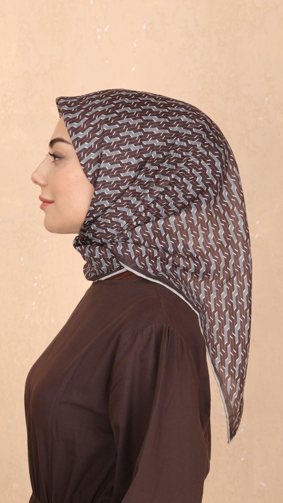 Locella Soft Pamuk Eşarp Acı Kahve-3