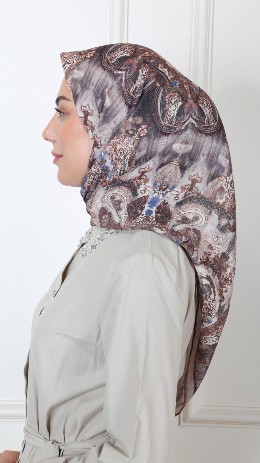 Locella Soft Pamuk Eşarp Sütlü Kahve-7