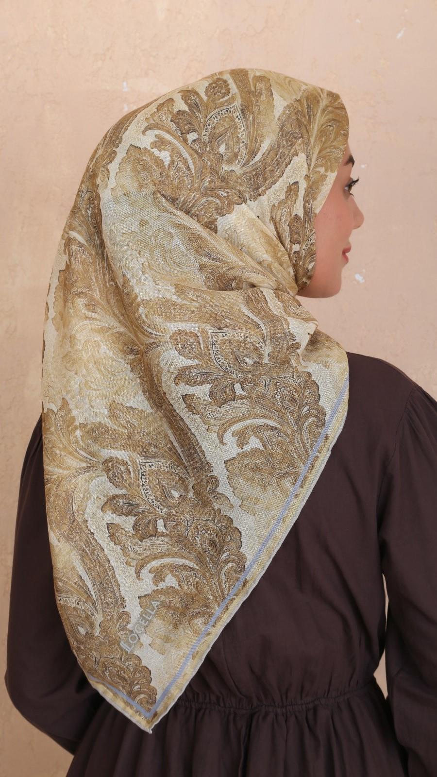 Locella Soft Pamuk Eşarp Sarı-12