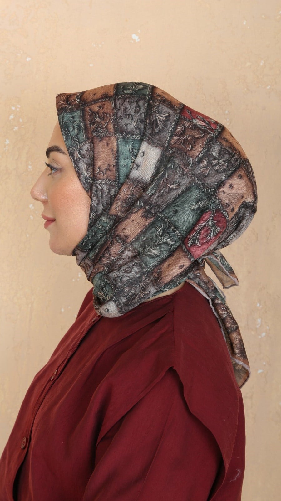 Locella Soft Pamuk Eşarp Taba