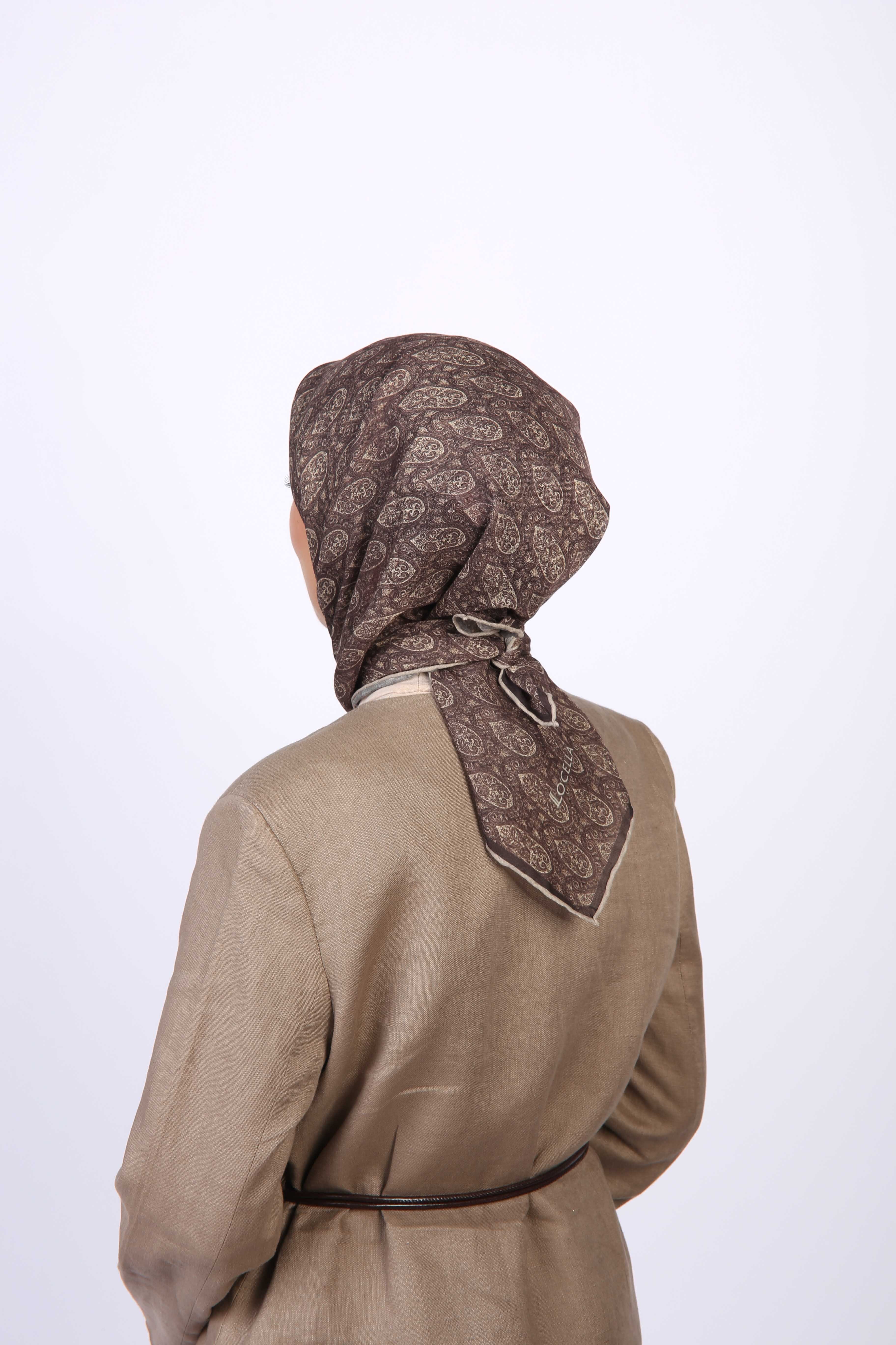 Locella Soft Pamuk Eşarp Acı Kahve