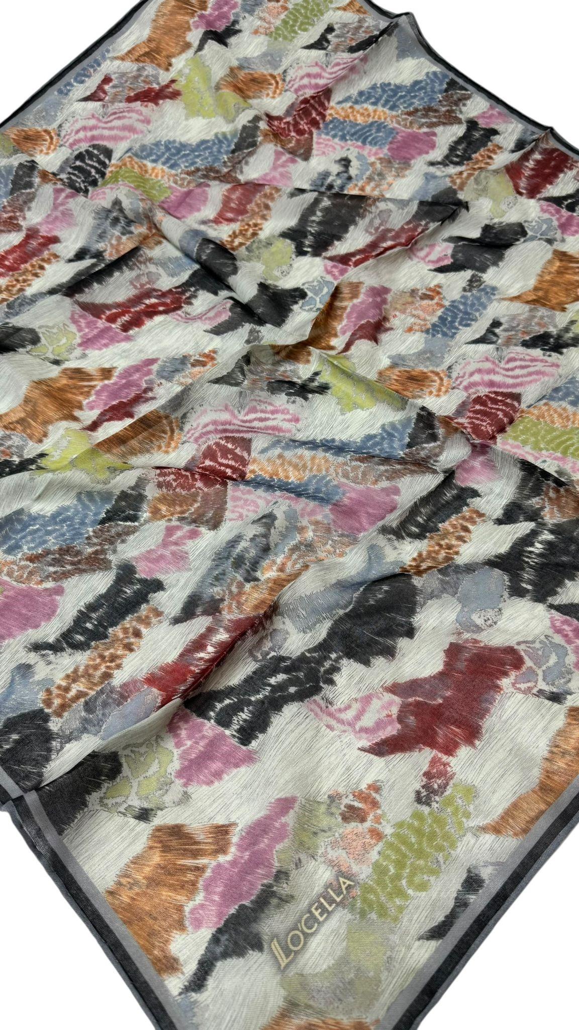 Locella Soft Pamuk Eşarp Açık Gri-11