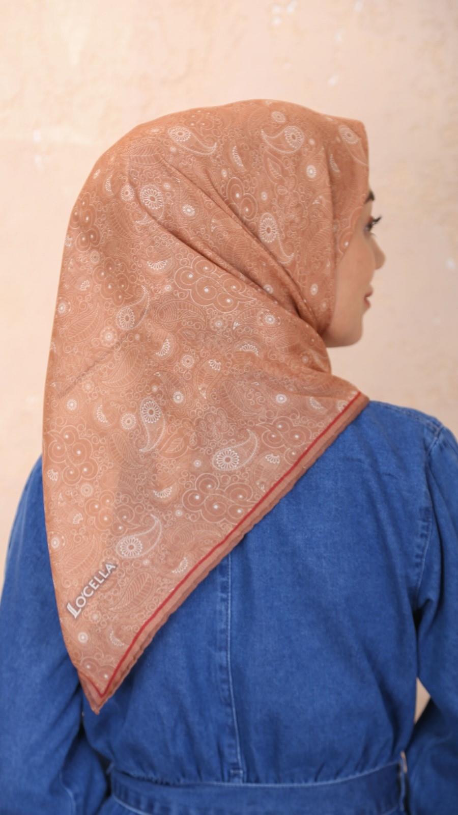 Locella Soft Pamuk Eşarp Tarçın-6