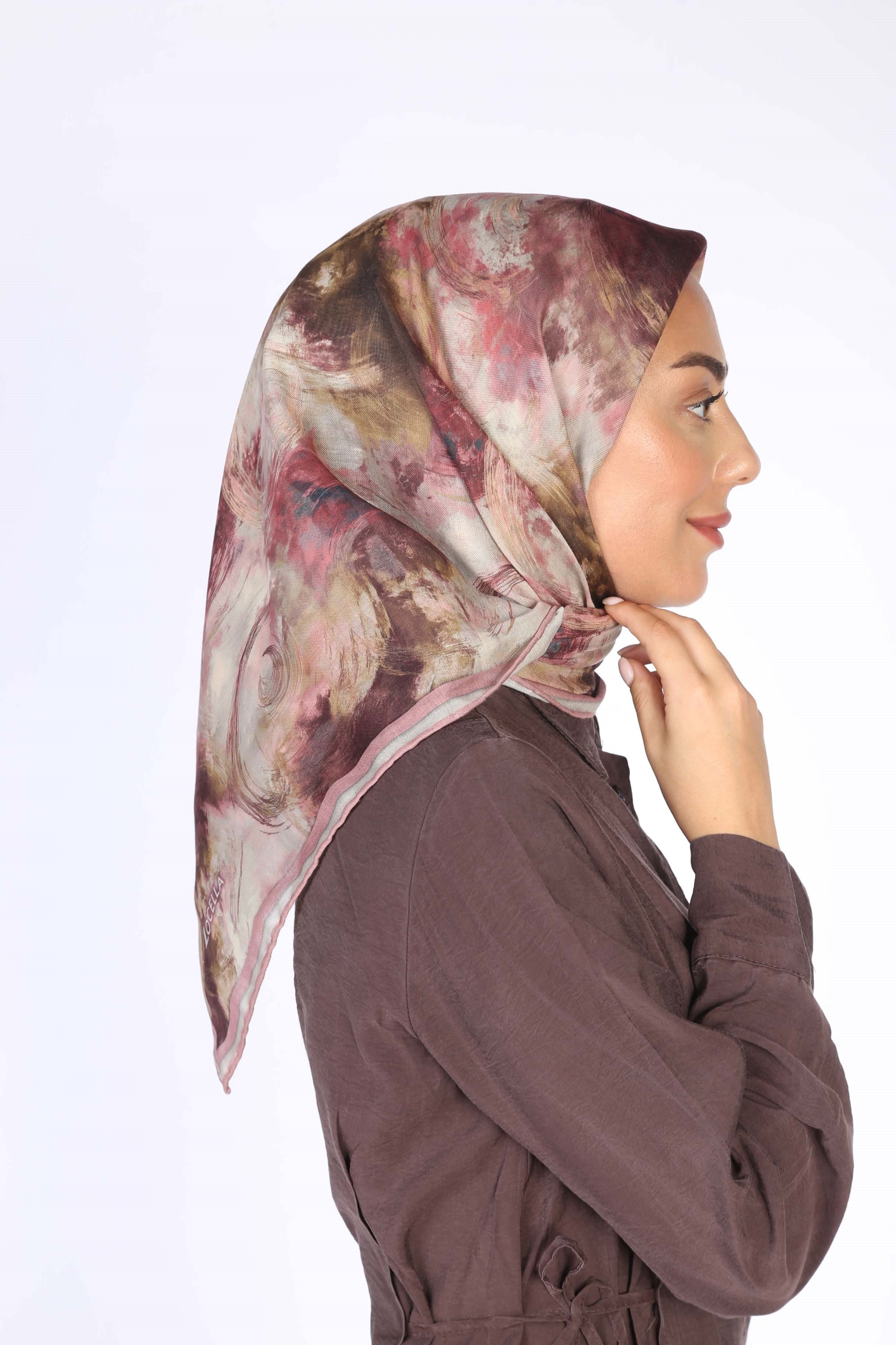 Locella Soft Pamuk Eşarp Pembe