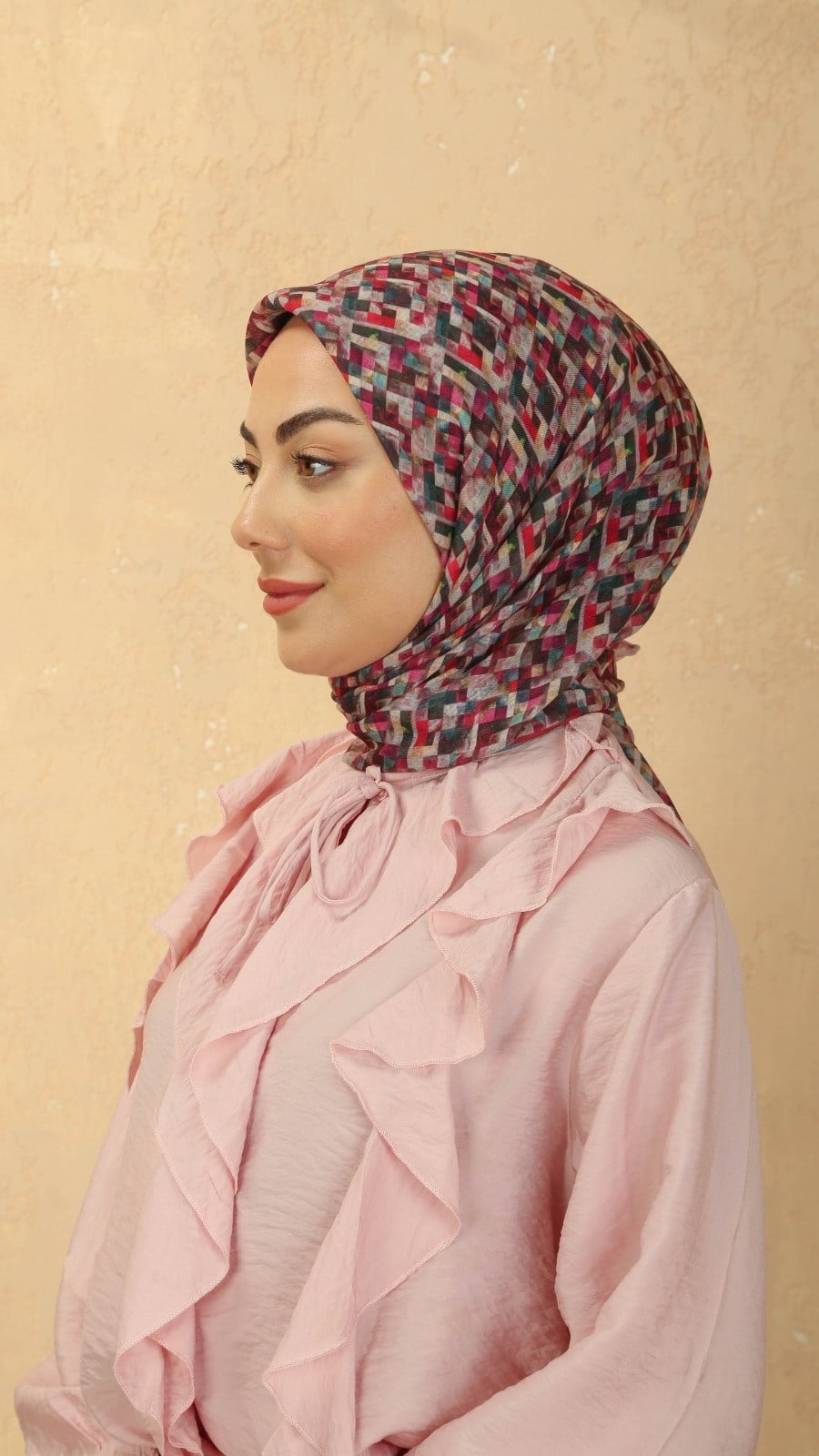 Locella Soft Pamuk Eşarp Pembe