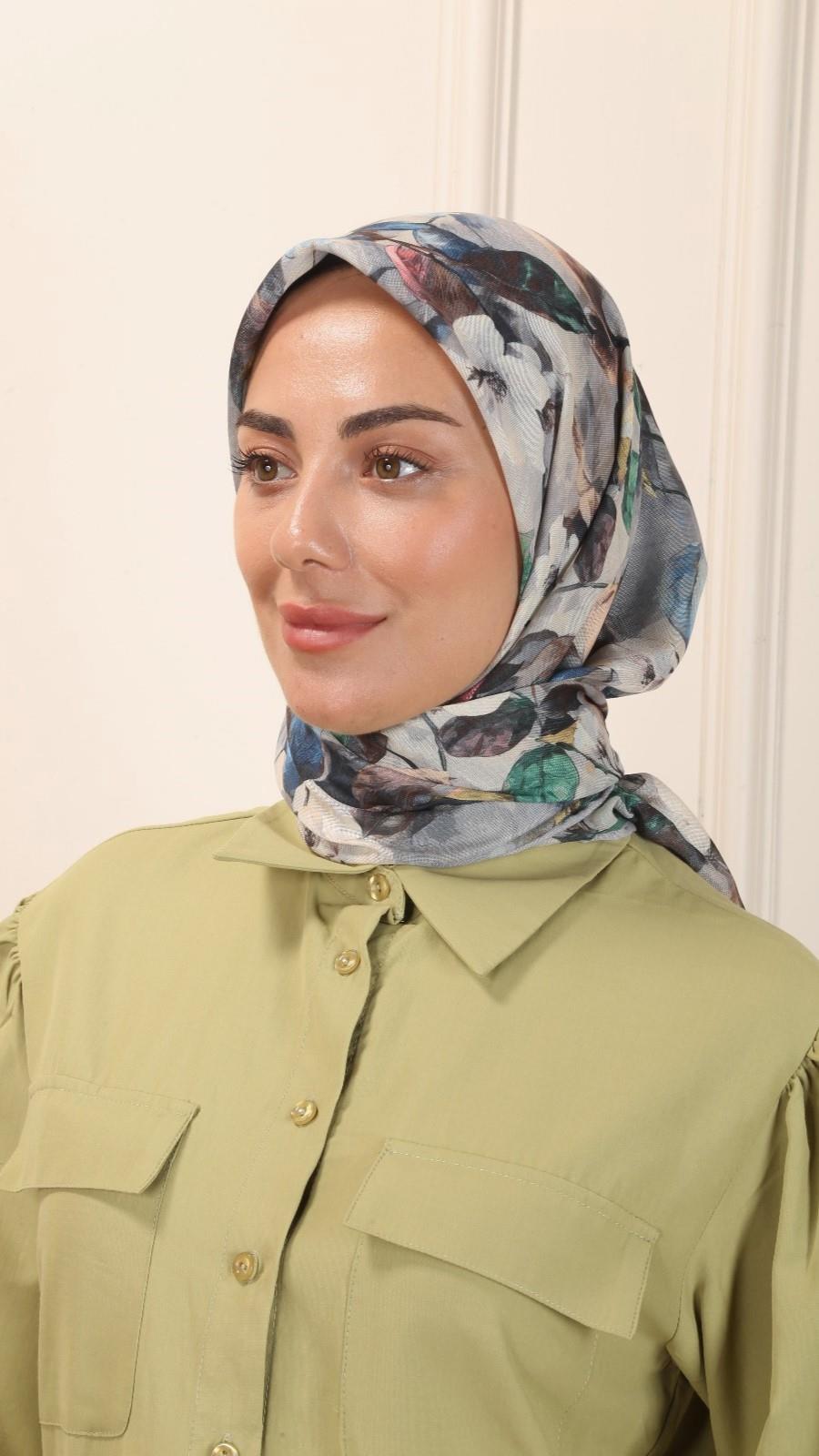 Locella Soft Pamuk Eşarp Canlı Yeşil-3