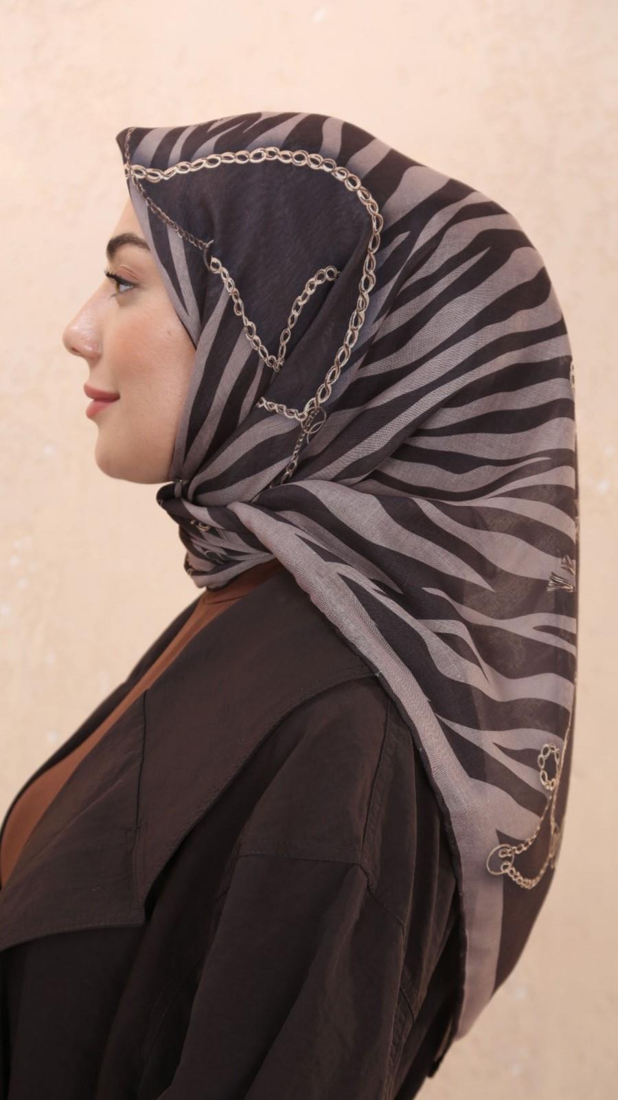 Locella Soft Pamuk Eşarp Acı Kahve-3