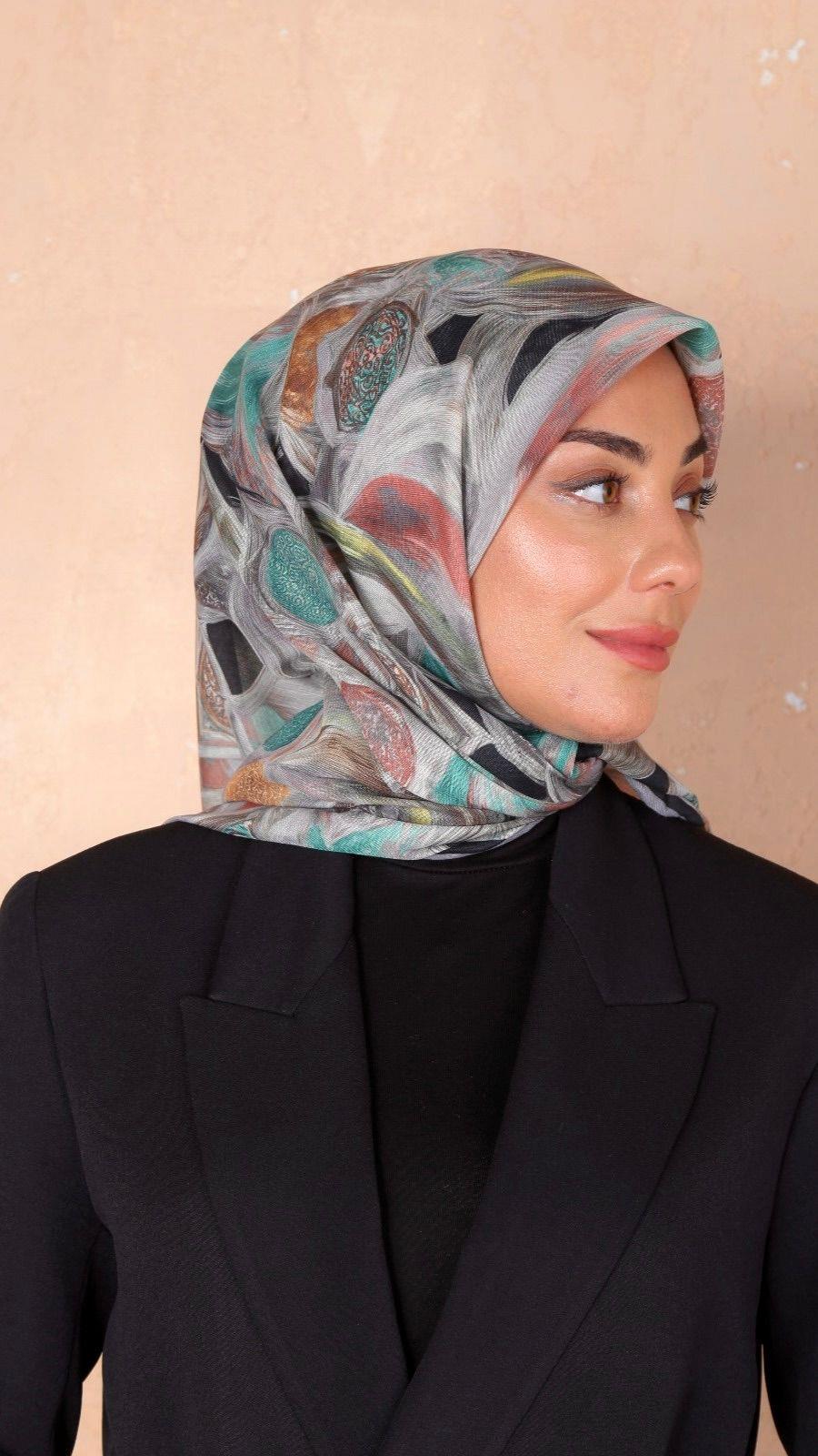 Locella Soft Pamuk Eşarp Siyah-10