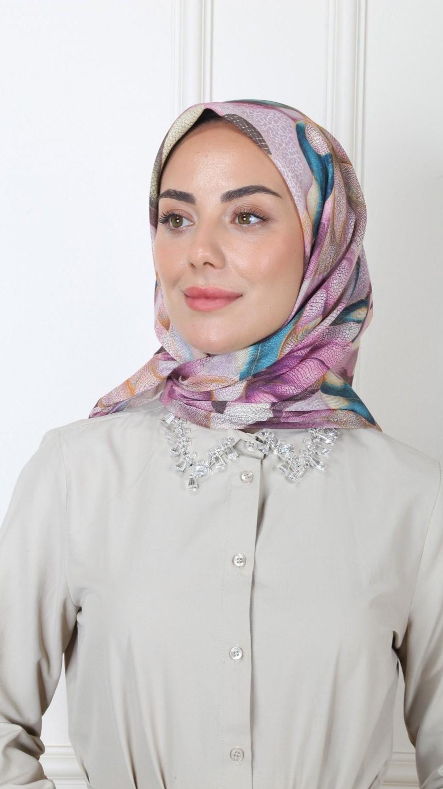 Locella Soft Pamuk Eşarp Pembe-6