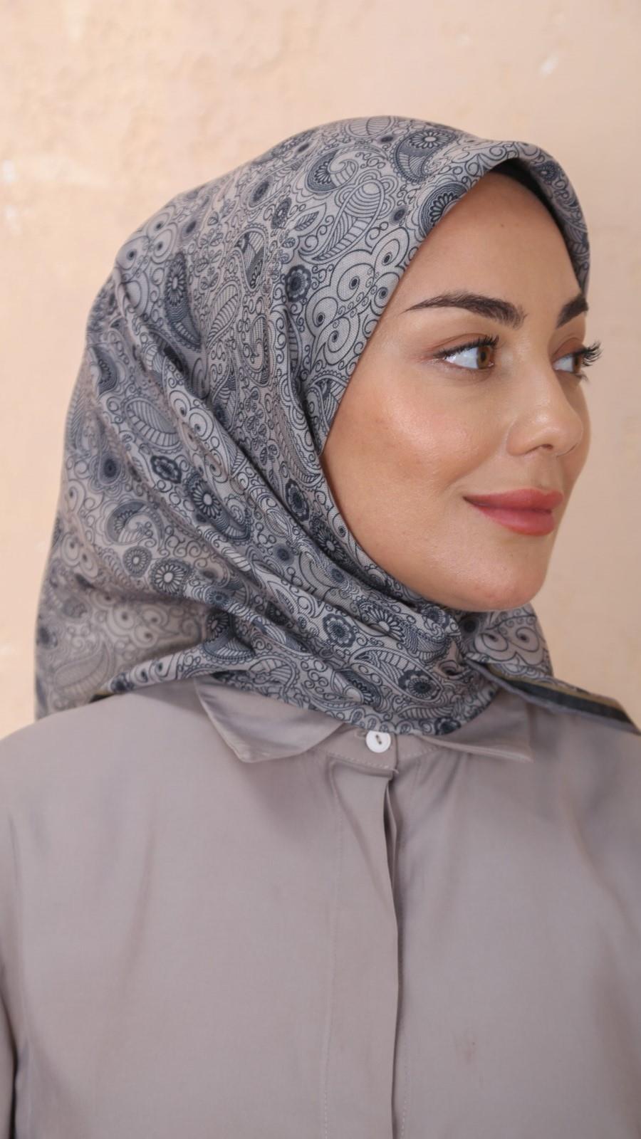 Locella Soft Pamuk Eşarp Vizon-10