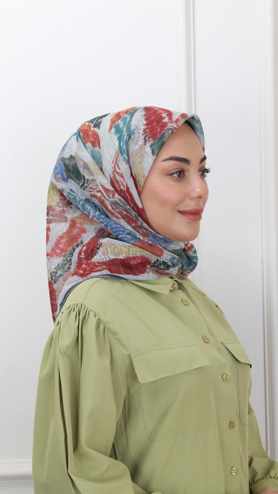 Locella Soft Pamuk Eşarp Gri-6