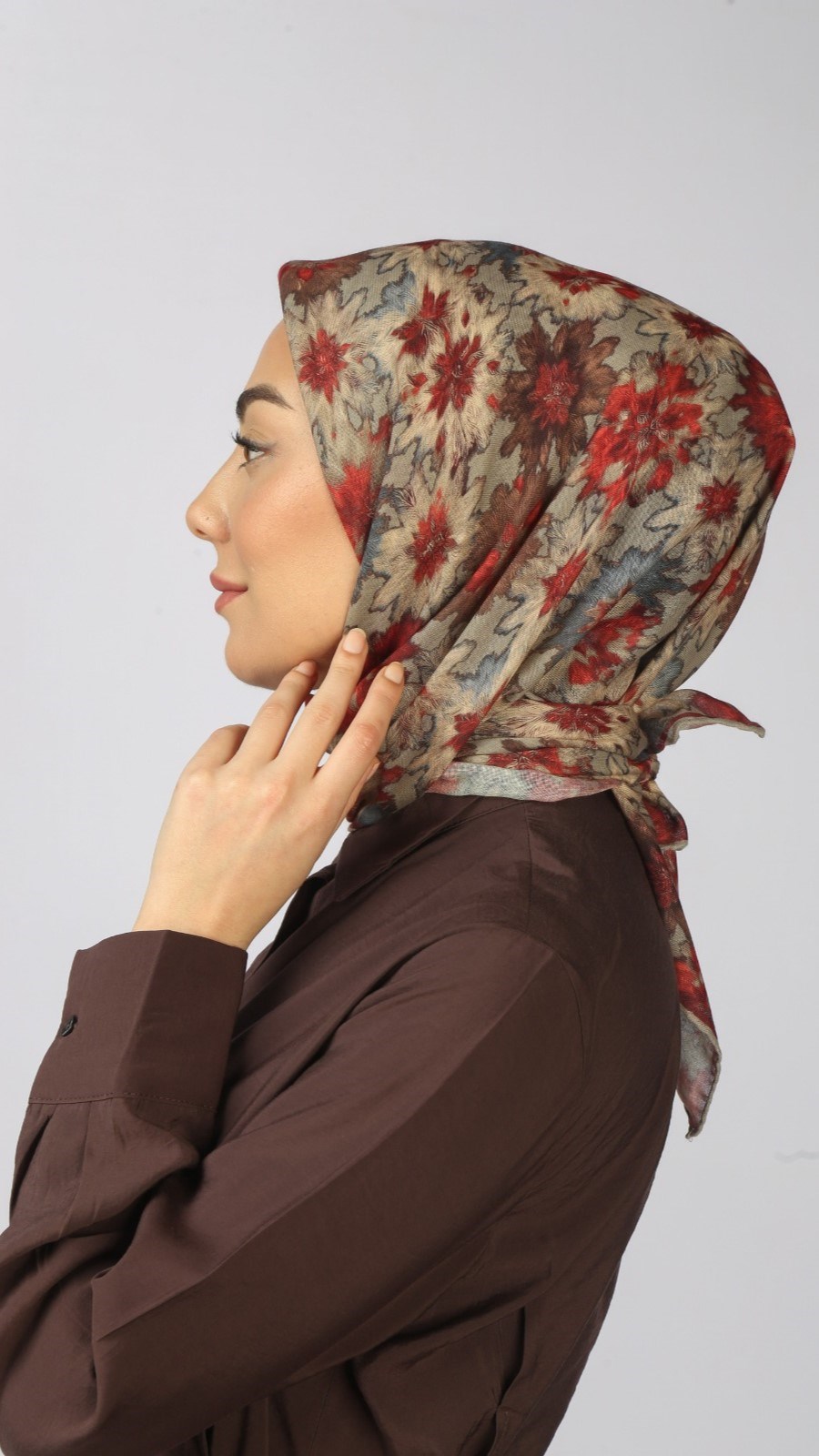 Locella Soft Pamuk Eşarp Kırmızı