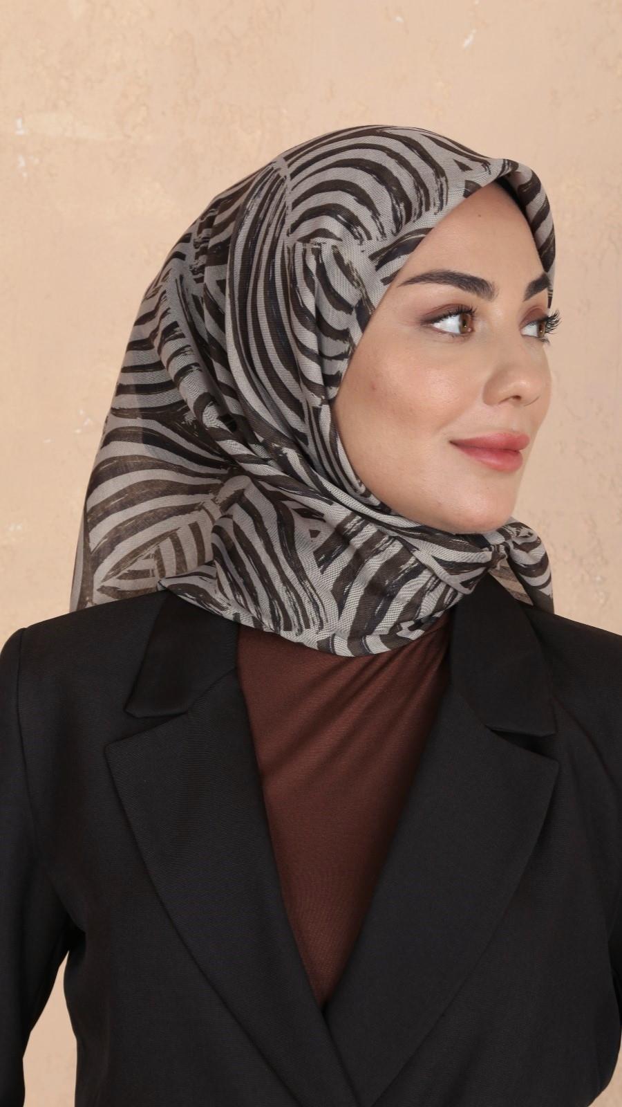 Locella Soft Pamuk Eşarp Yeşil-1