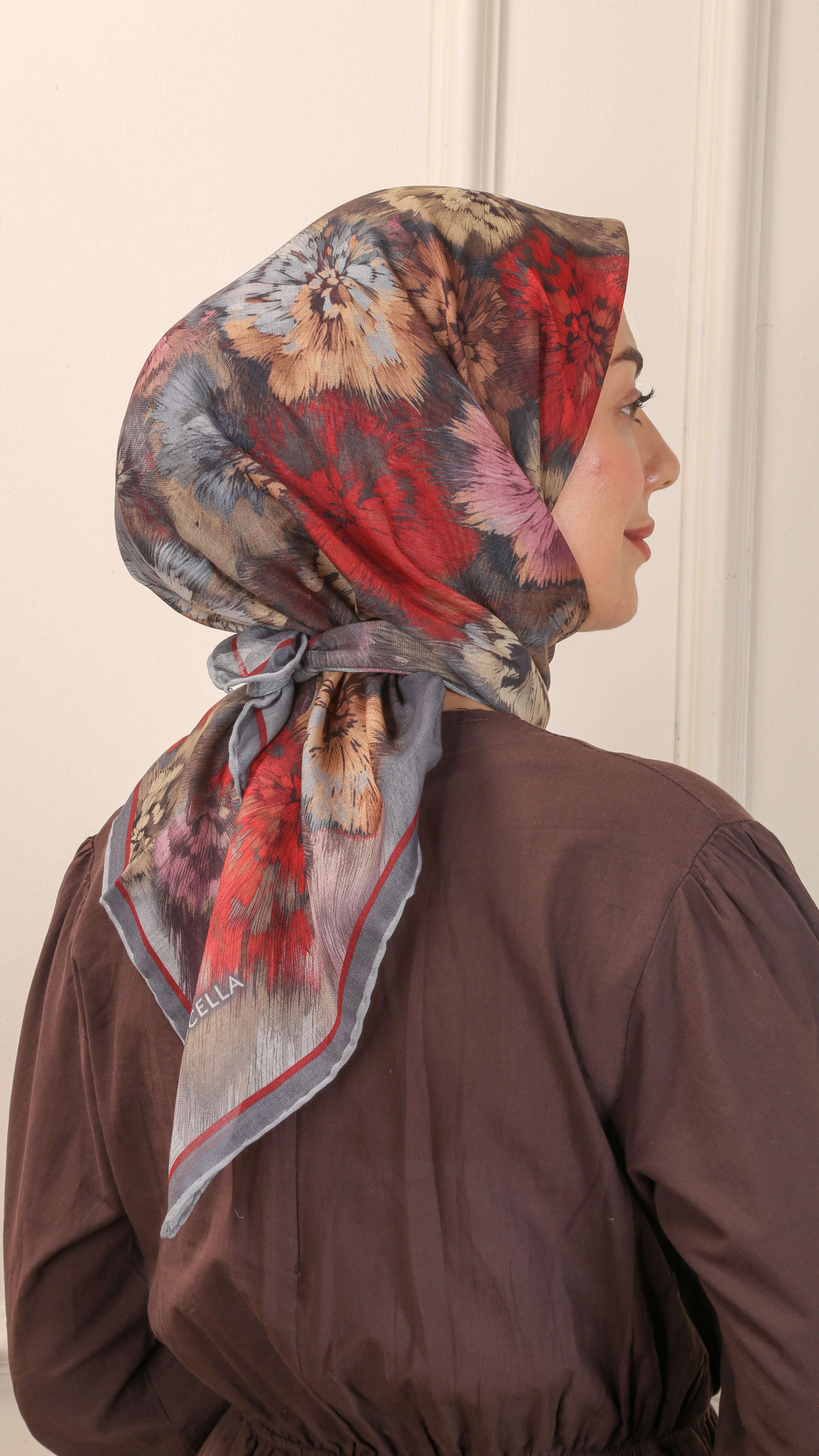 Locella Soft Pamuk Eşarp Gri-1