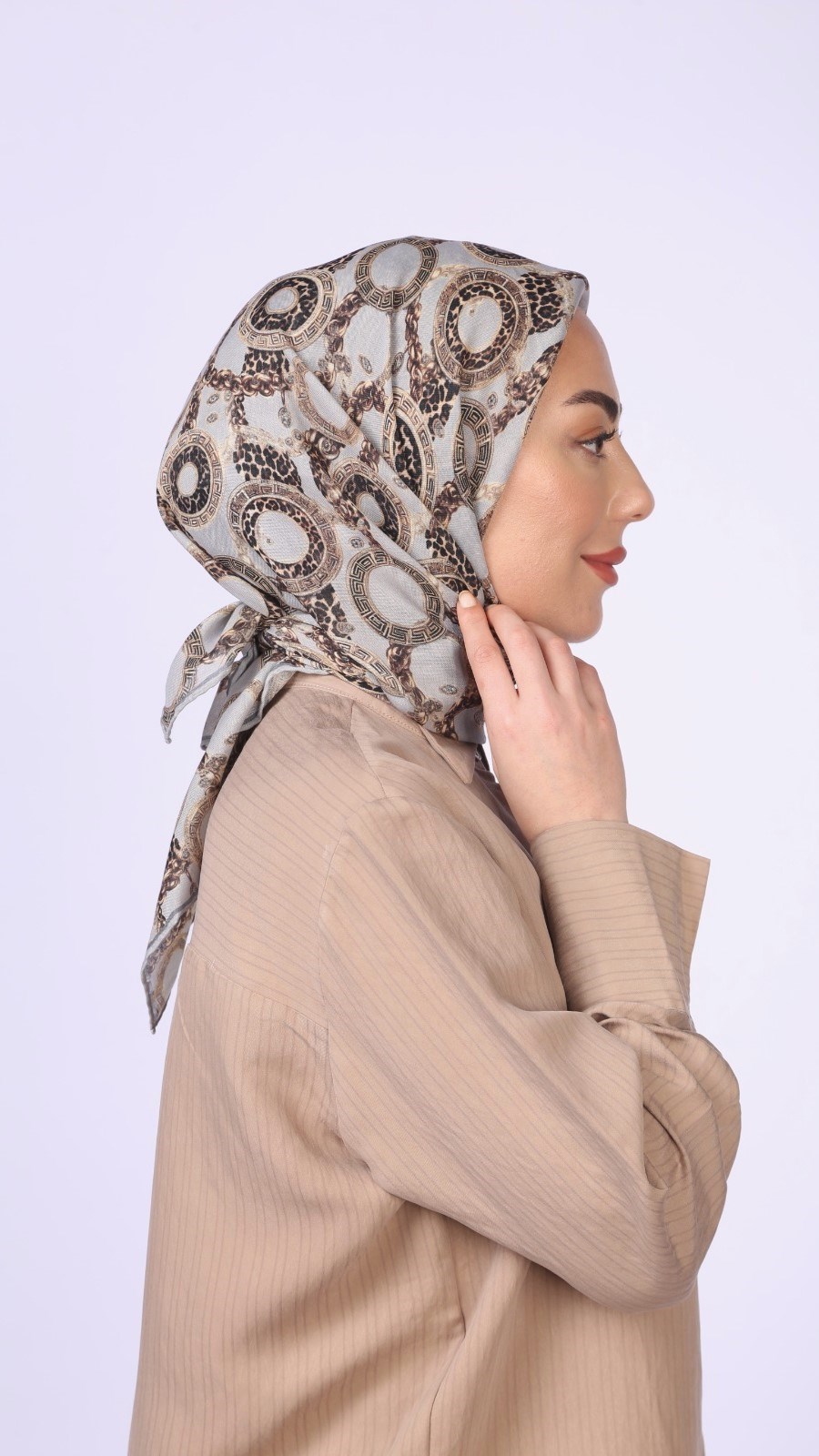 Locella Soft Pamuk Eşarp Taş