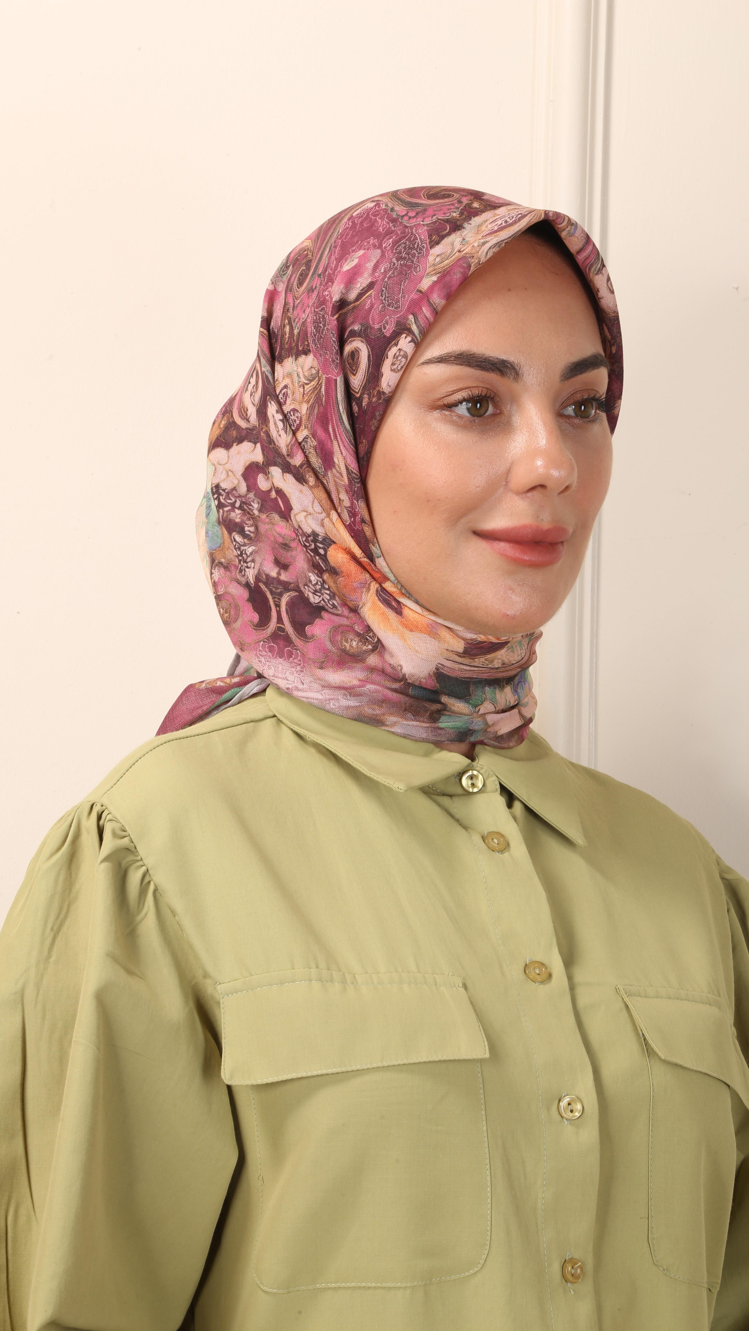 Locella Soft Pamuk Eşarp Pembe-1