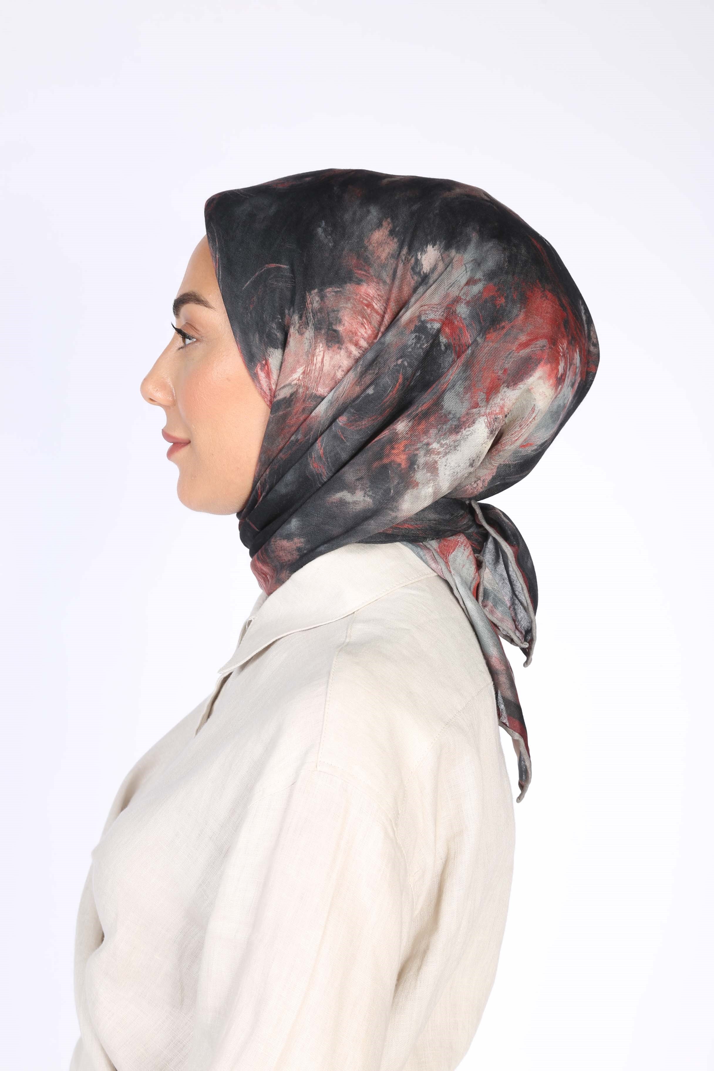 Locella Soft Pamuk Eşarp Siyah
