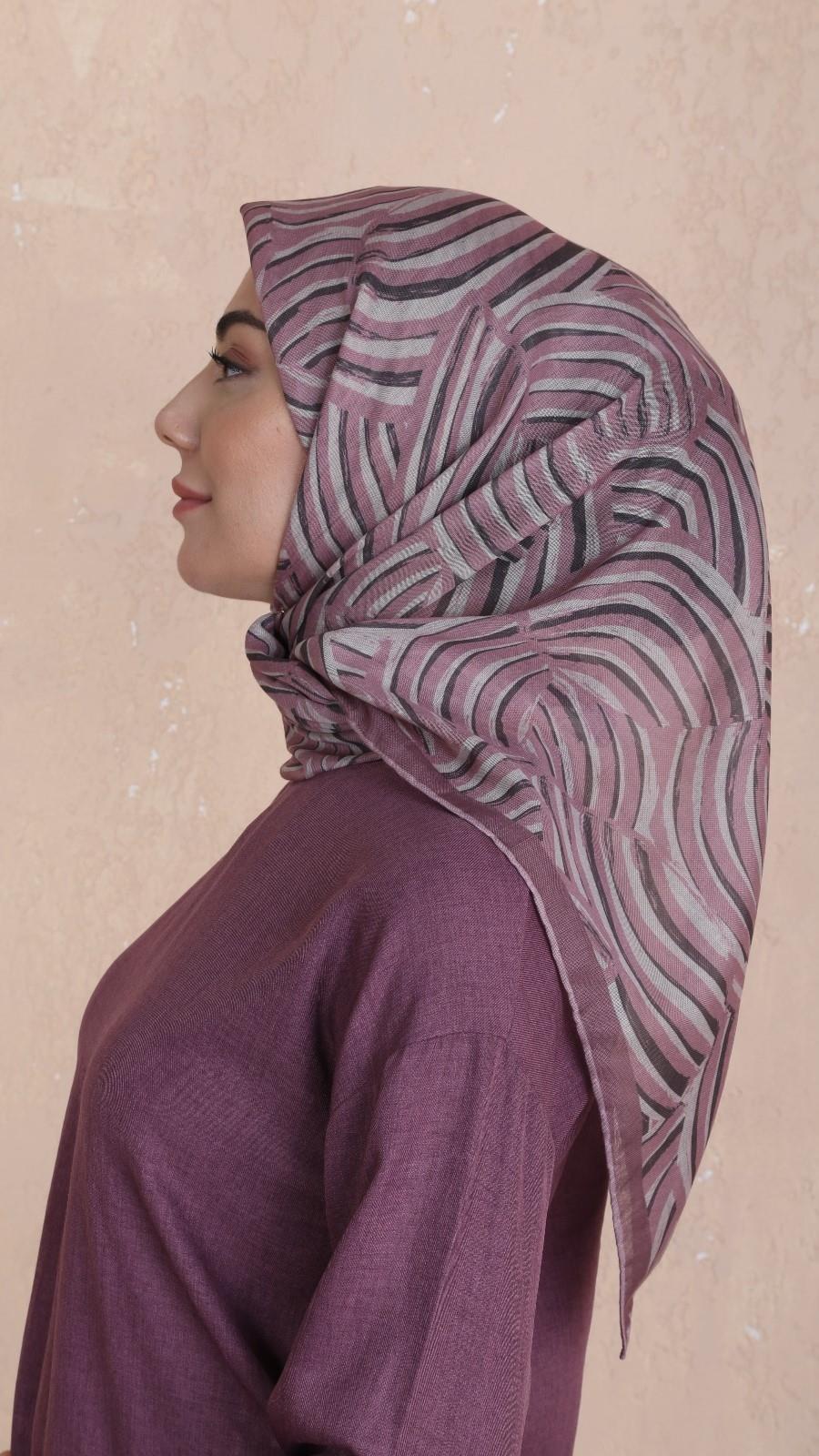 Locella Soft Pamuk Eşarp Pembe-12