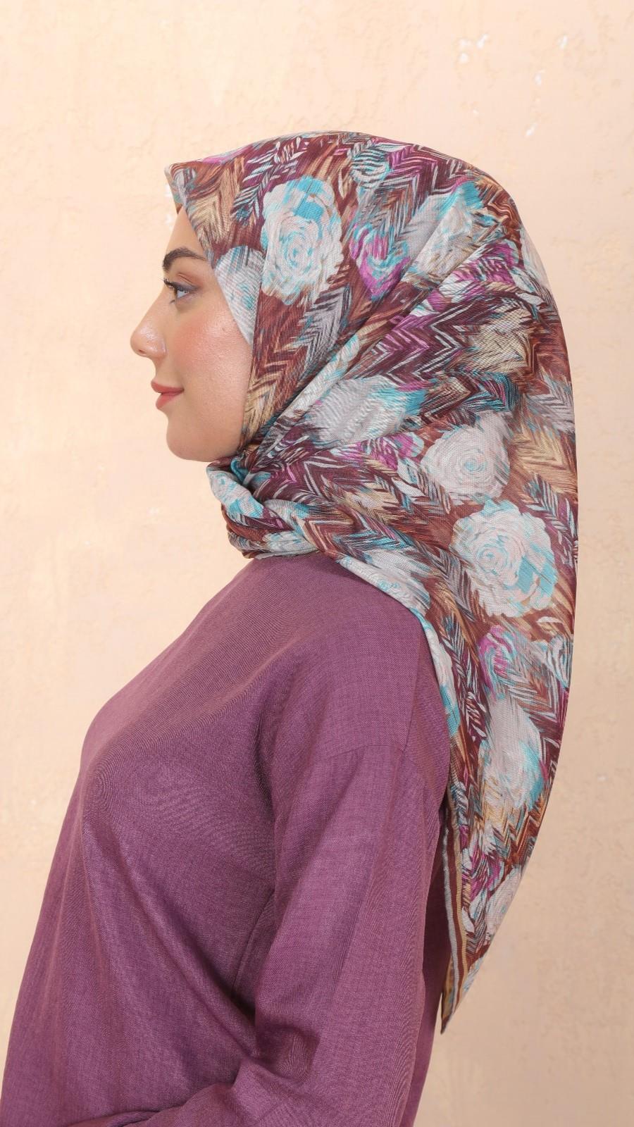 Locella Soft Pamuk Eşarp Taba-12