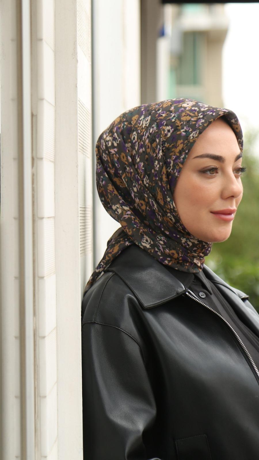 Locella Soft Pamuk Eşarp Koyu Haki-35