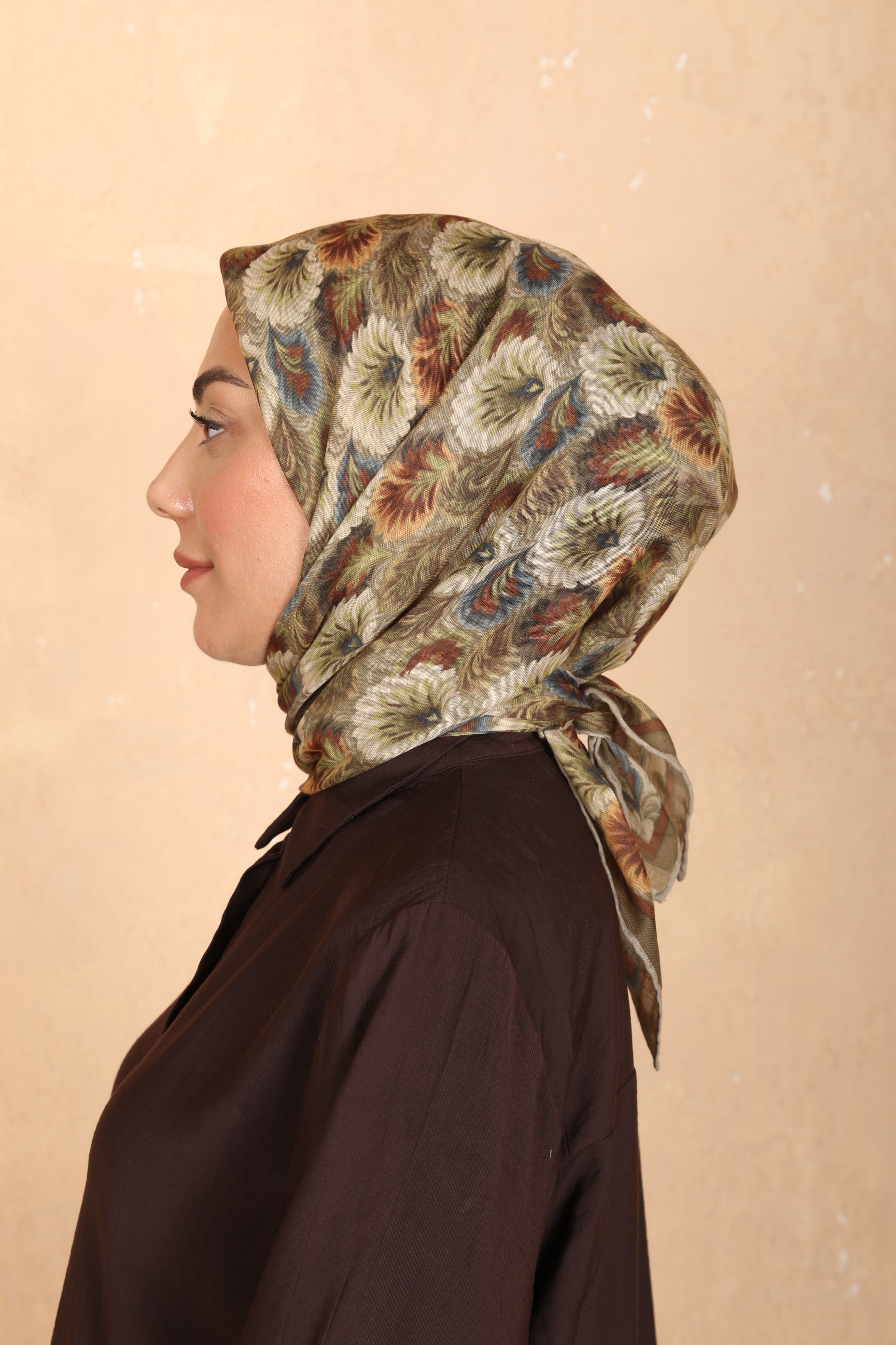 Locella Soft Pamuk Eşarp Yeşil