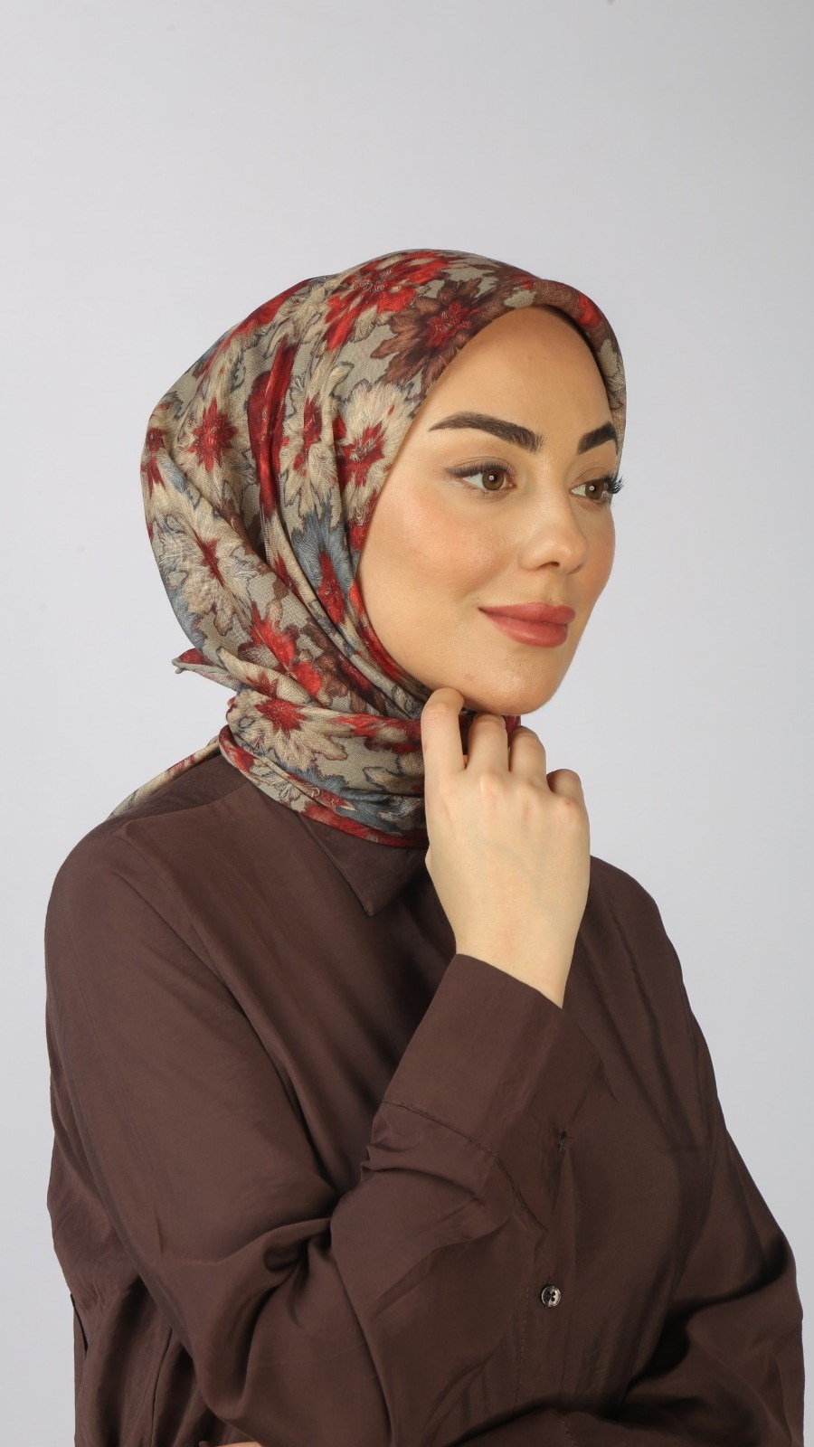 Locella Soft Pamuk Eşarp Kırmızı